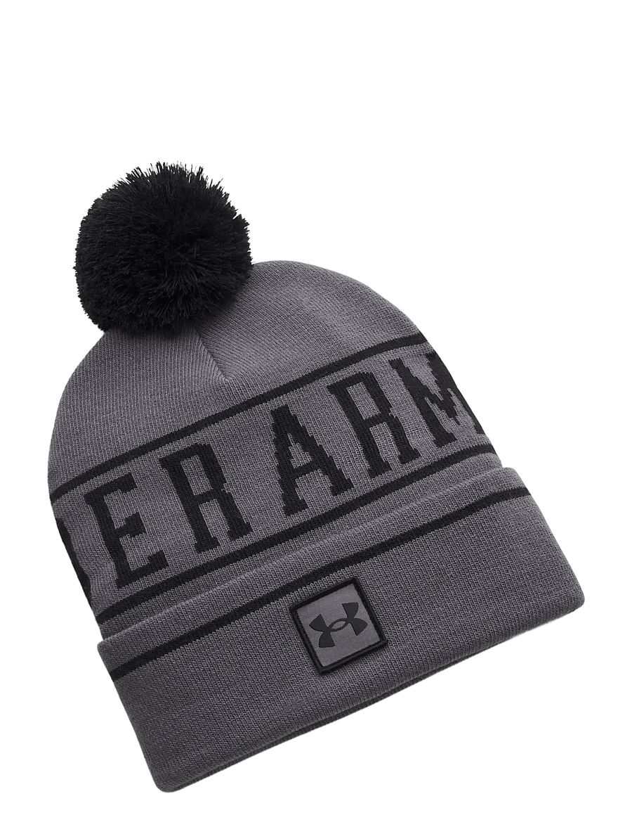 Under Armour - M Halftime Pom Beanie - beanie mütsid - castlerock - 0