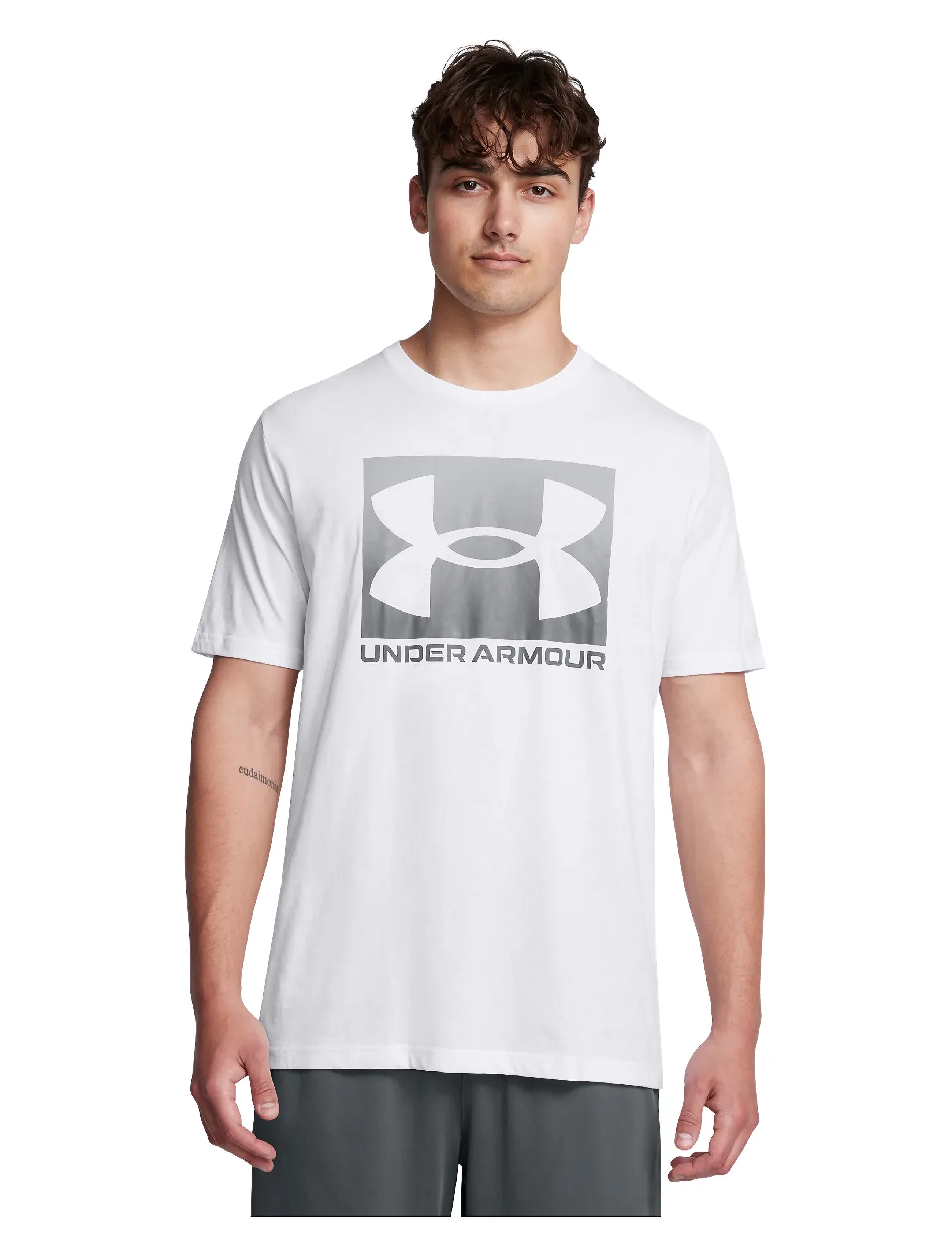 Under Armour UA M BOXED SPORTS UPDATED SS - Bolir - WHITE / white