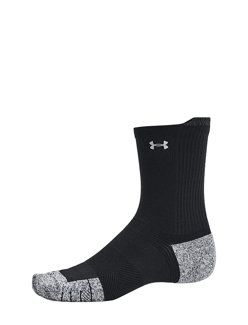 Under Armour - UA AD Run Cushion 3pk Crew - träningsstrumpor - black - 3