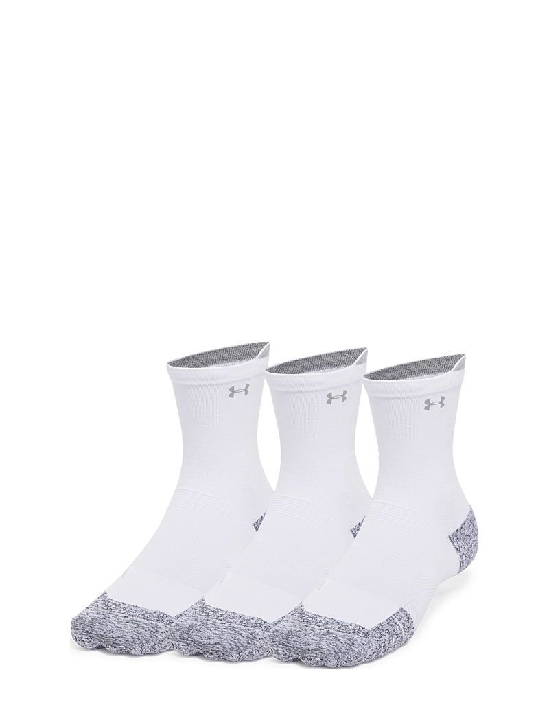 Under Armour - UA Velociti Run Cush 3p Crew - träningsstrumpor - white - 0