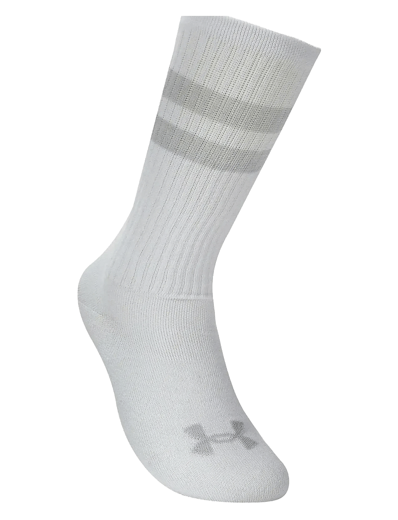 Under Armour - UA Essential 6pk Crew - urheilusukat - white - 2