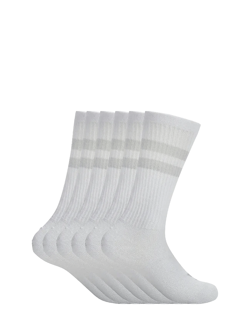 Under Armour - UA Essential 6pk Crew - urheilusukat - white - 4