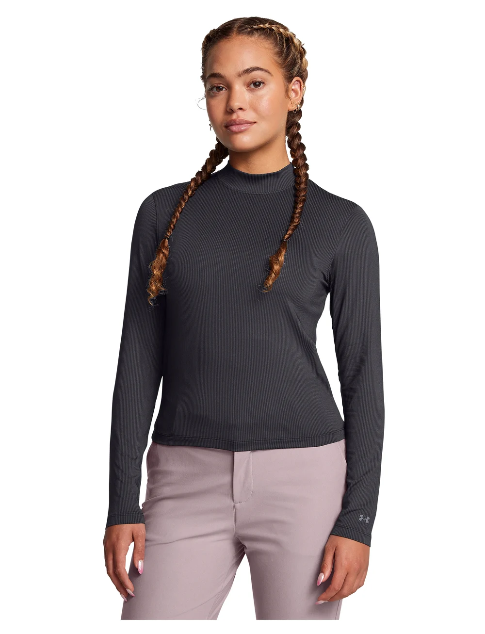 Under Armour - UA Drive LS Mock - langærmede t-shirts - black - 0