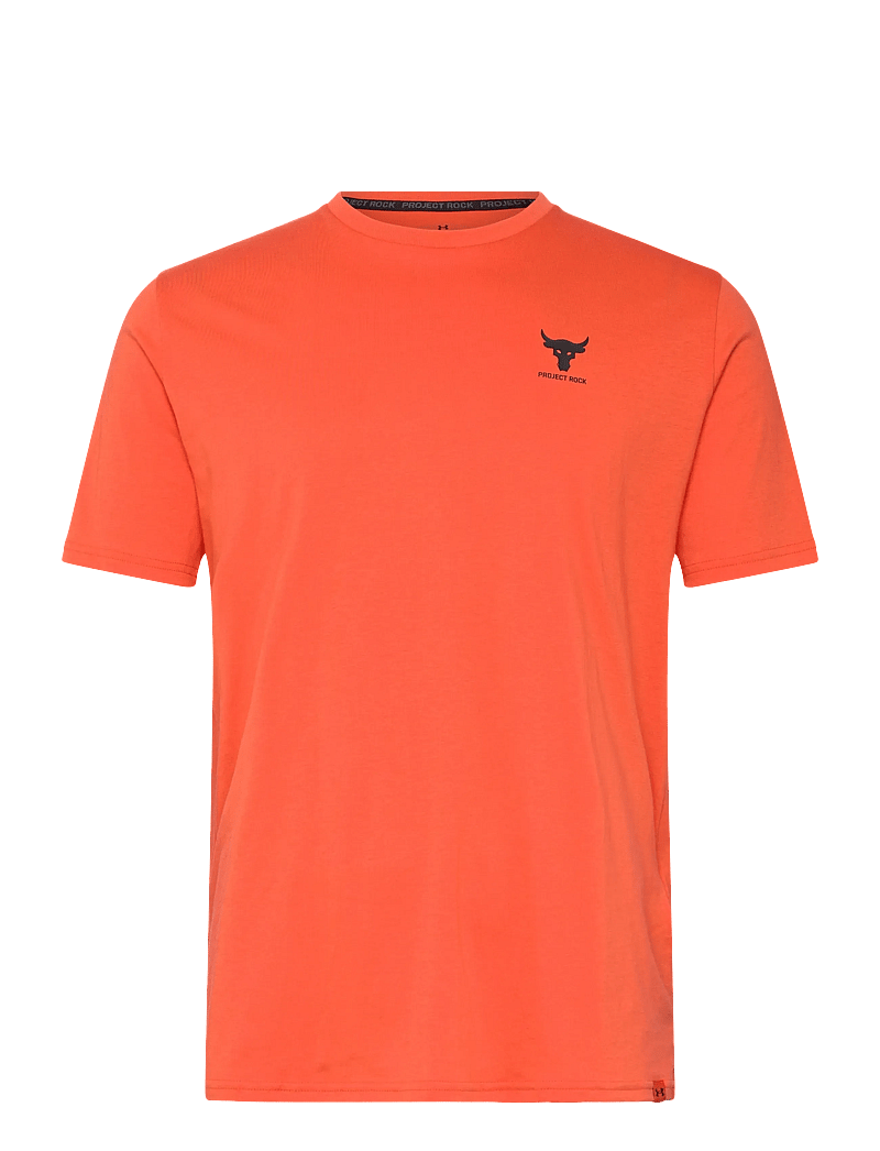 Under Armour - UA Pjt Rck Simple Branded SS - t-shirts - orange base - 1