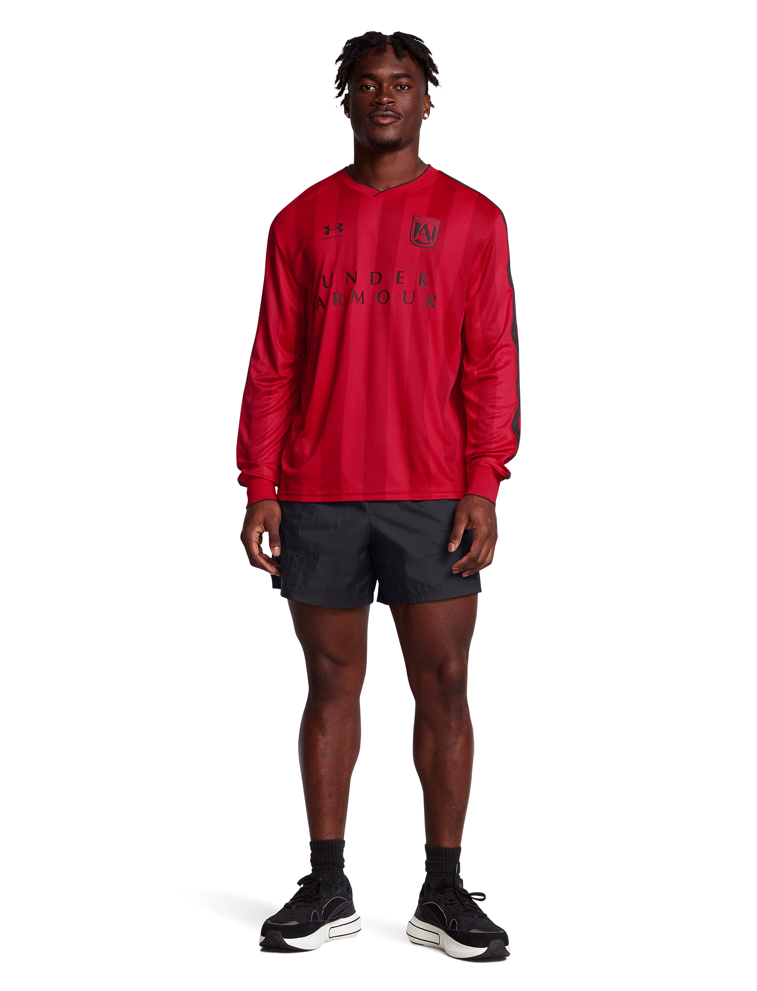 Under Armour - UA M's 96 Terrace Wvn Shorts - Æfingastuttbuxur - black - 4