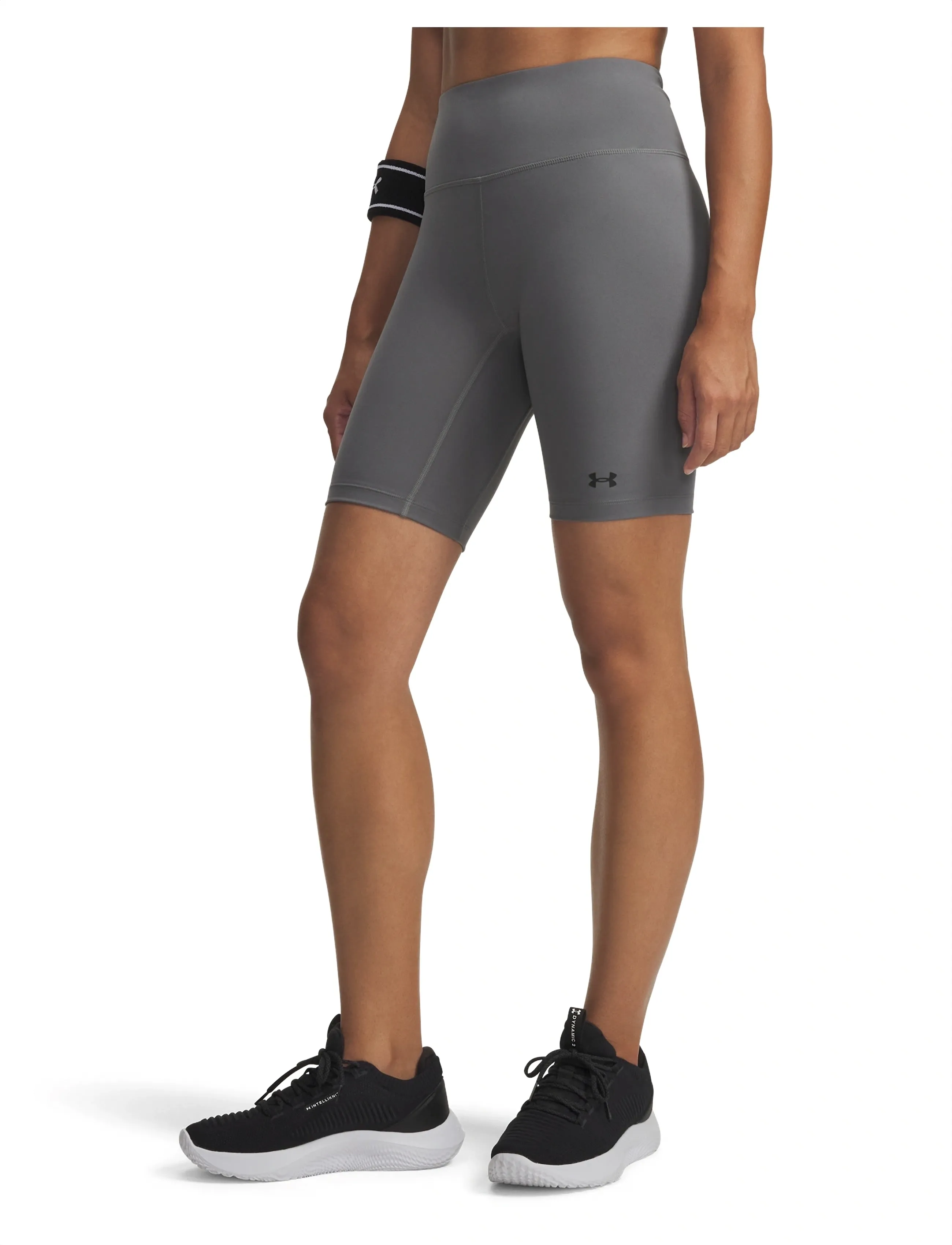 Under Armour Motion Bike Short Emea, M, Grey, Sportsbukser > Sportstræningsbukser, Dame