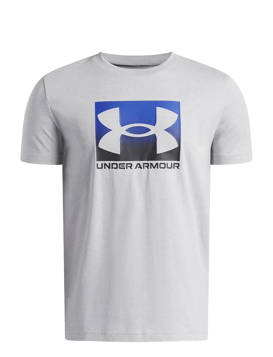 Under Armour - UA B BOXED SPORTS UPDATE SS - topy sportowe - mod gray light heather - 0