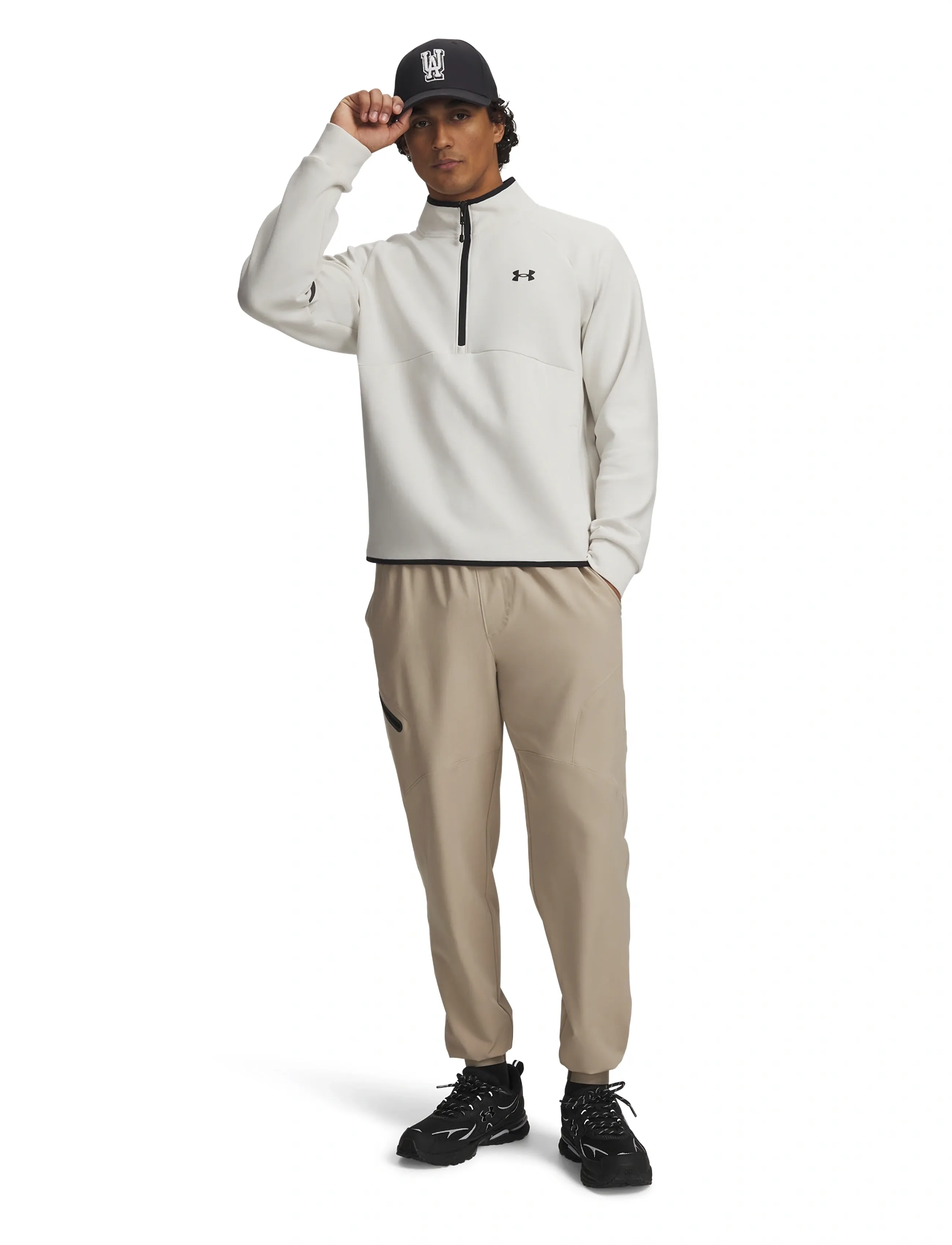 Under Armour - UA Unstoppable Woven Jogger - träningsbyxor - city khaki - 4
