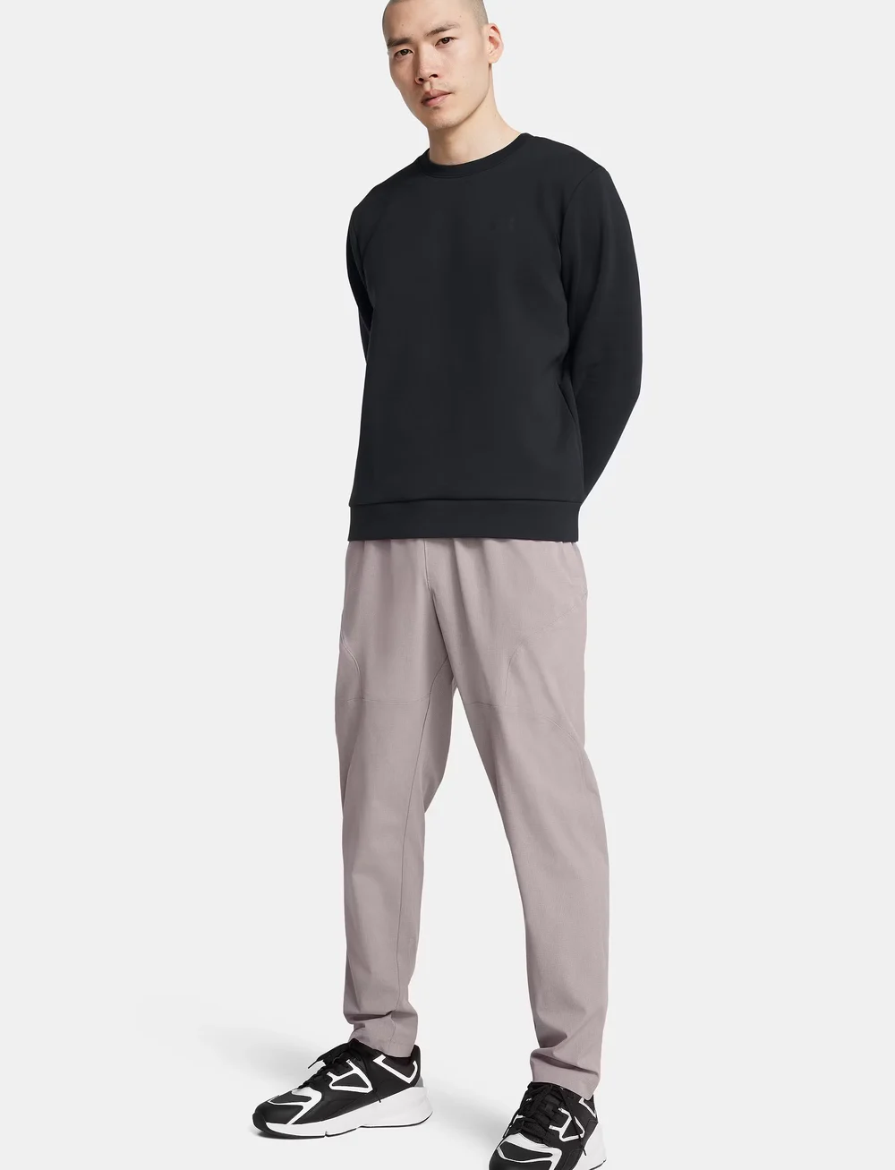 Under Armour - UA Unstoppable Flc Crew EU - oberteile - black - 4