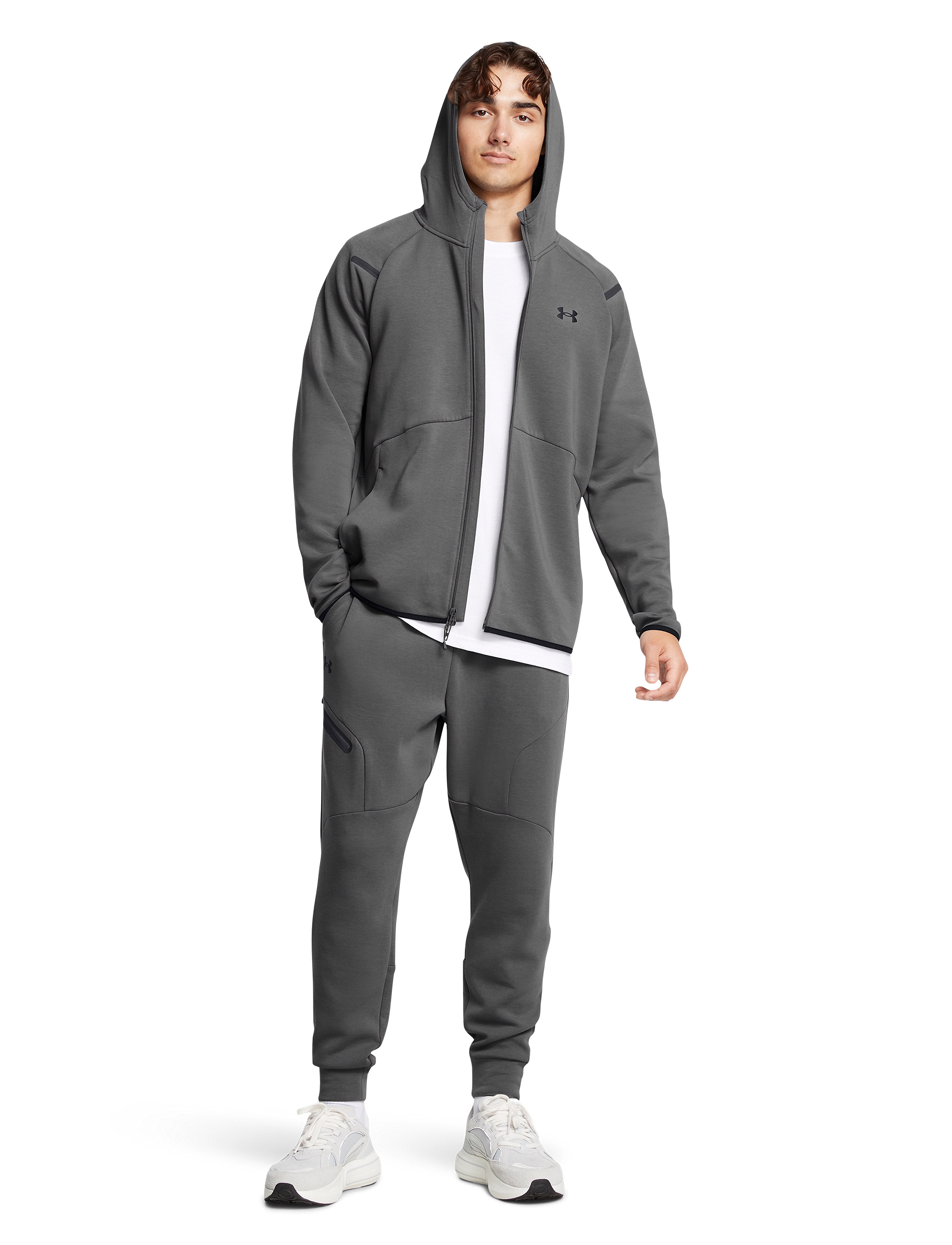 Under Armour - UA Unstoppable Flc FZ HD EU - tops - castlerock - 4