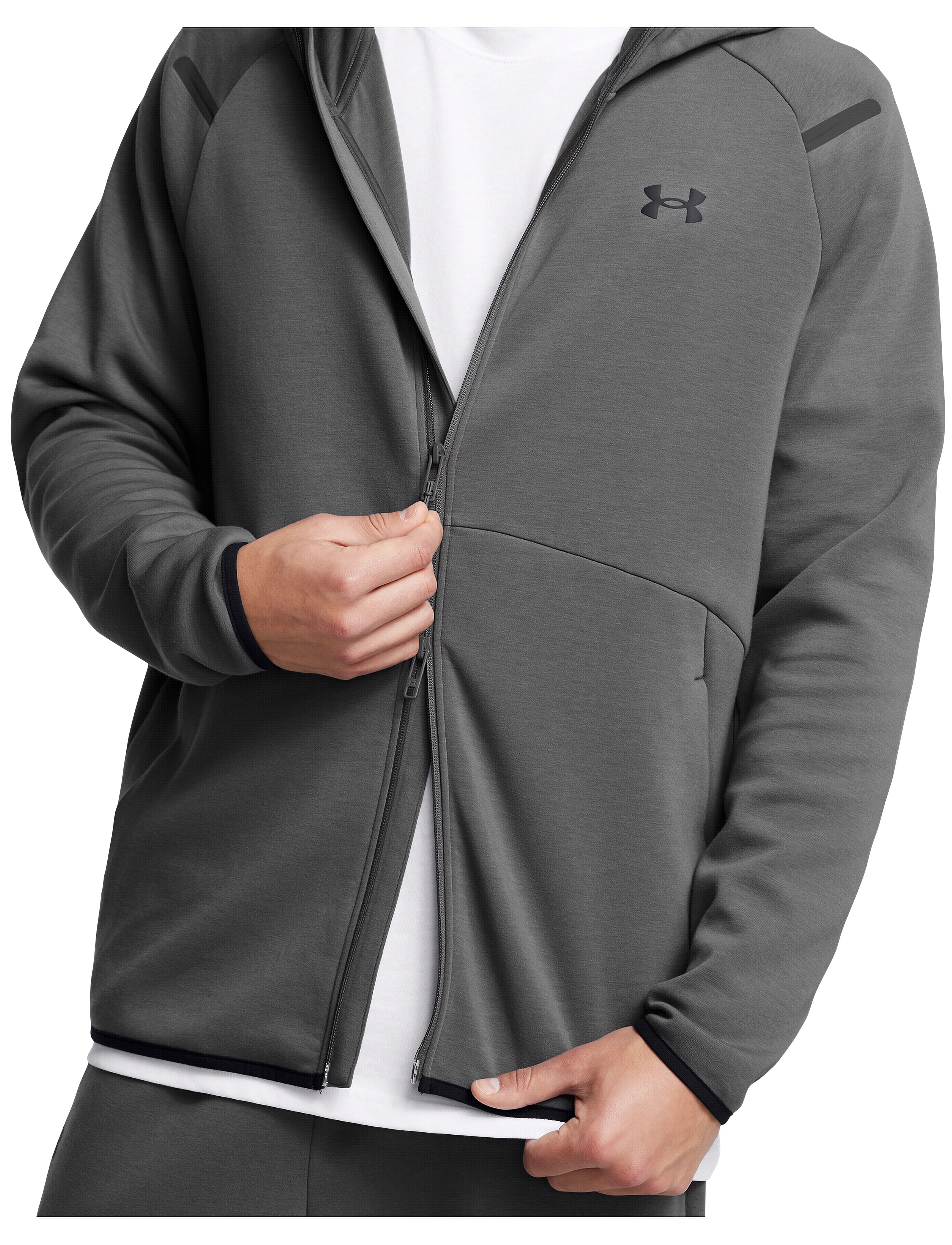 Under Armour - UA Unstoppable Flc FZ HD EU - tops - castlerock - 5