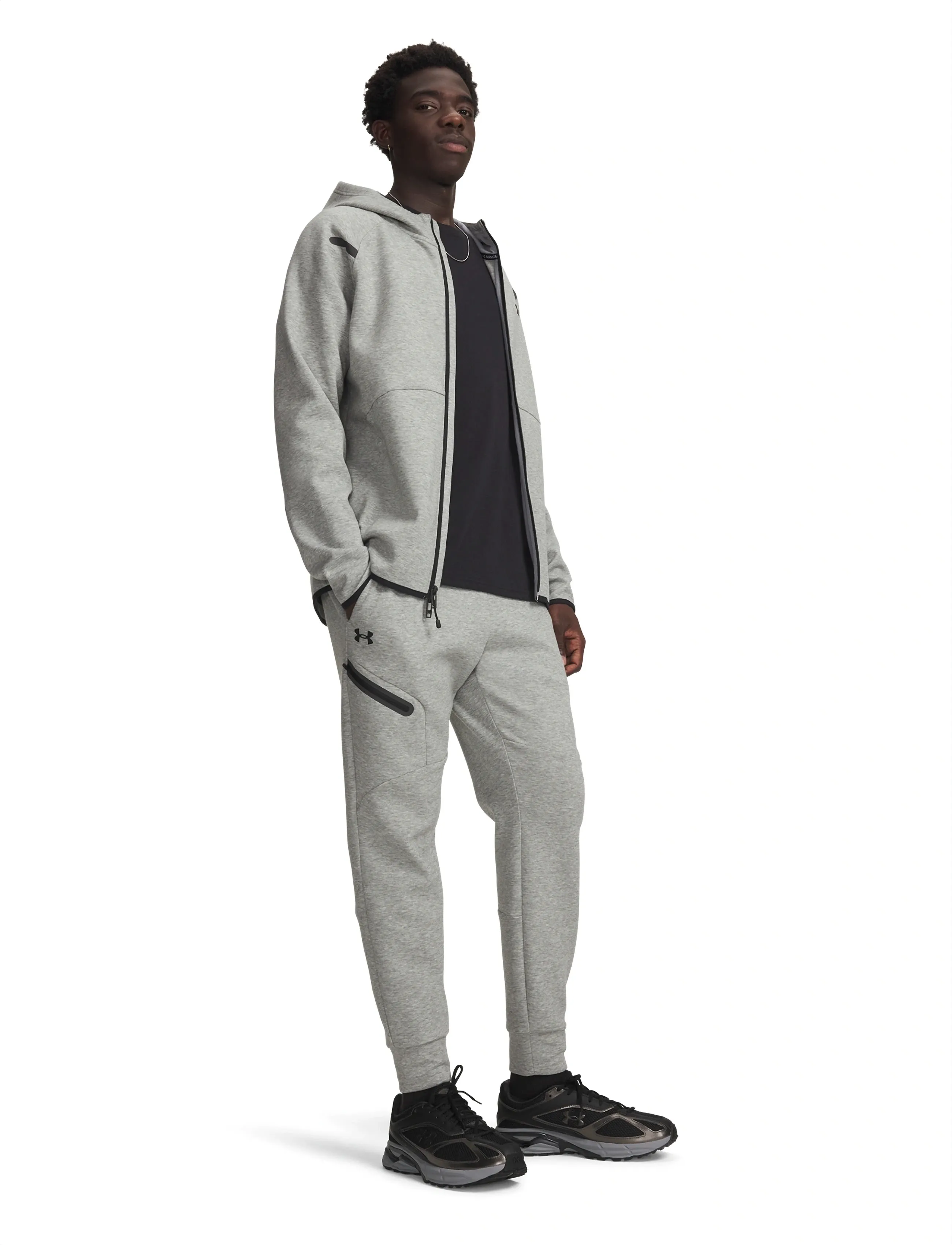 Under Armour - UA Unstoppable Flc Jgr EU - hosen - mod gray - 4