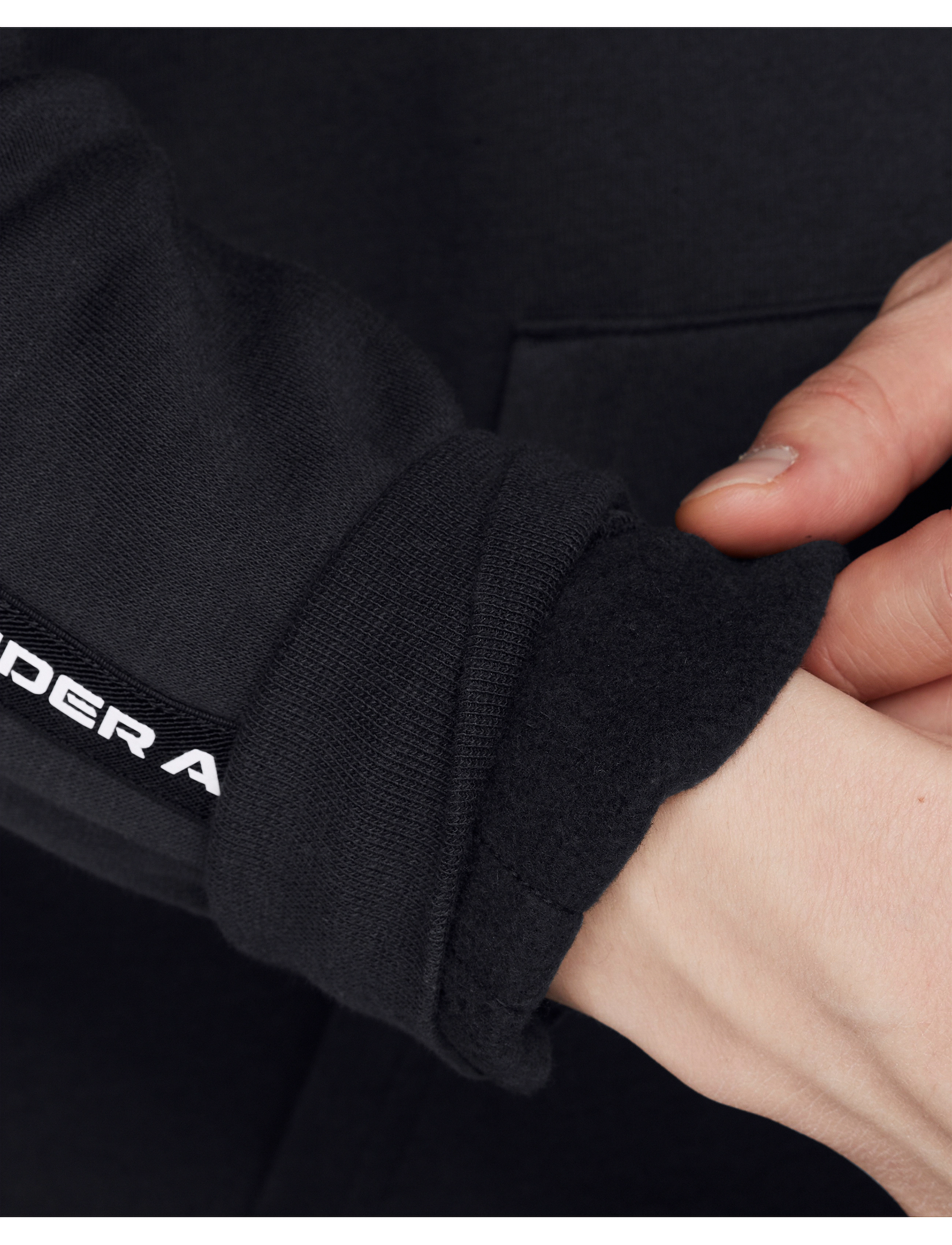 Under Armour - UA Icon Fleece HD Taping - huvtröjor - black - 5