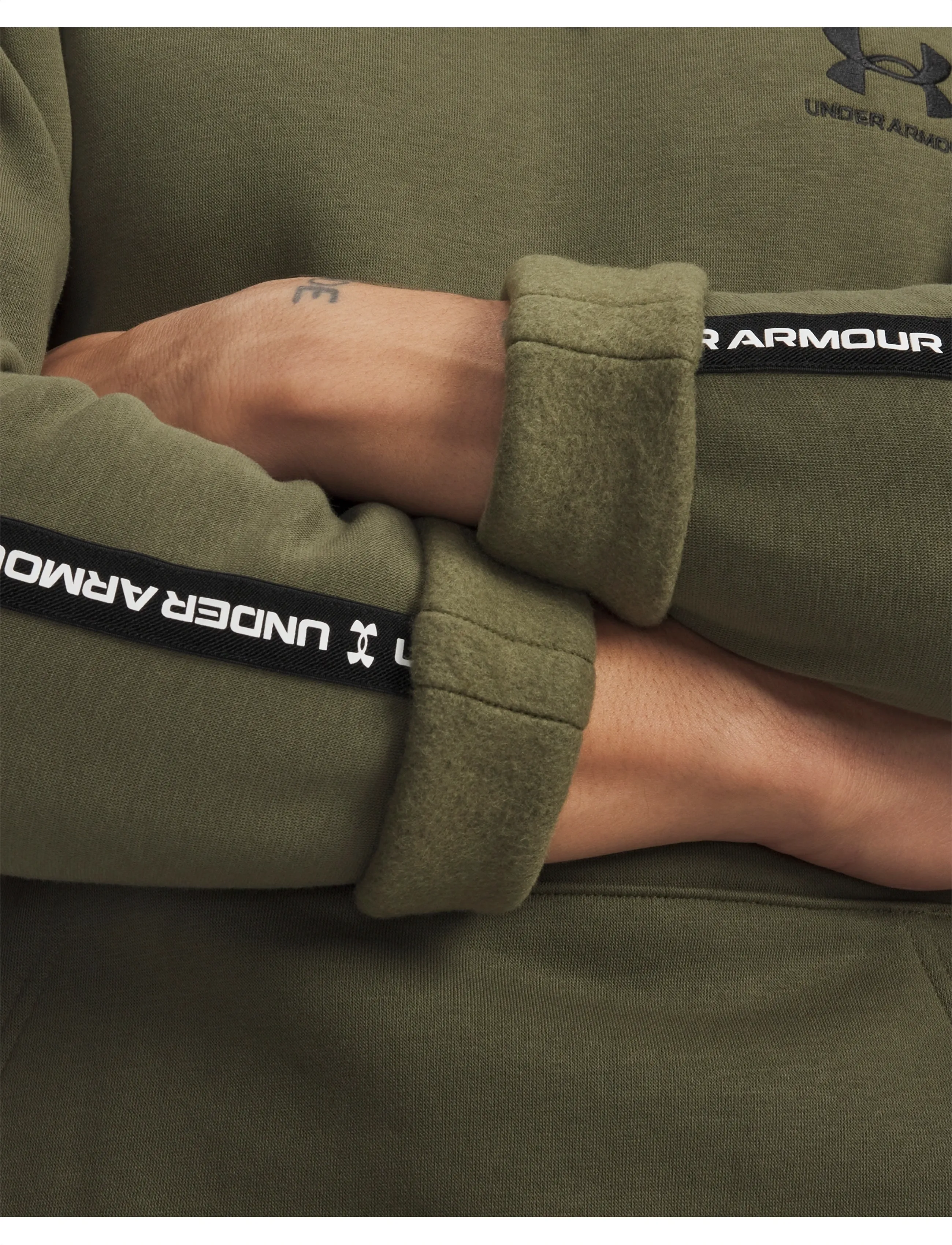 Under Armour - UA Icon Fleece HD Taping - huvtröjor - marine od green - 4