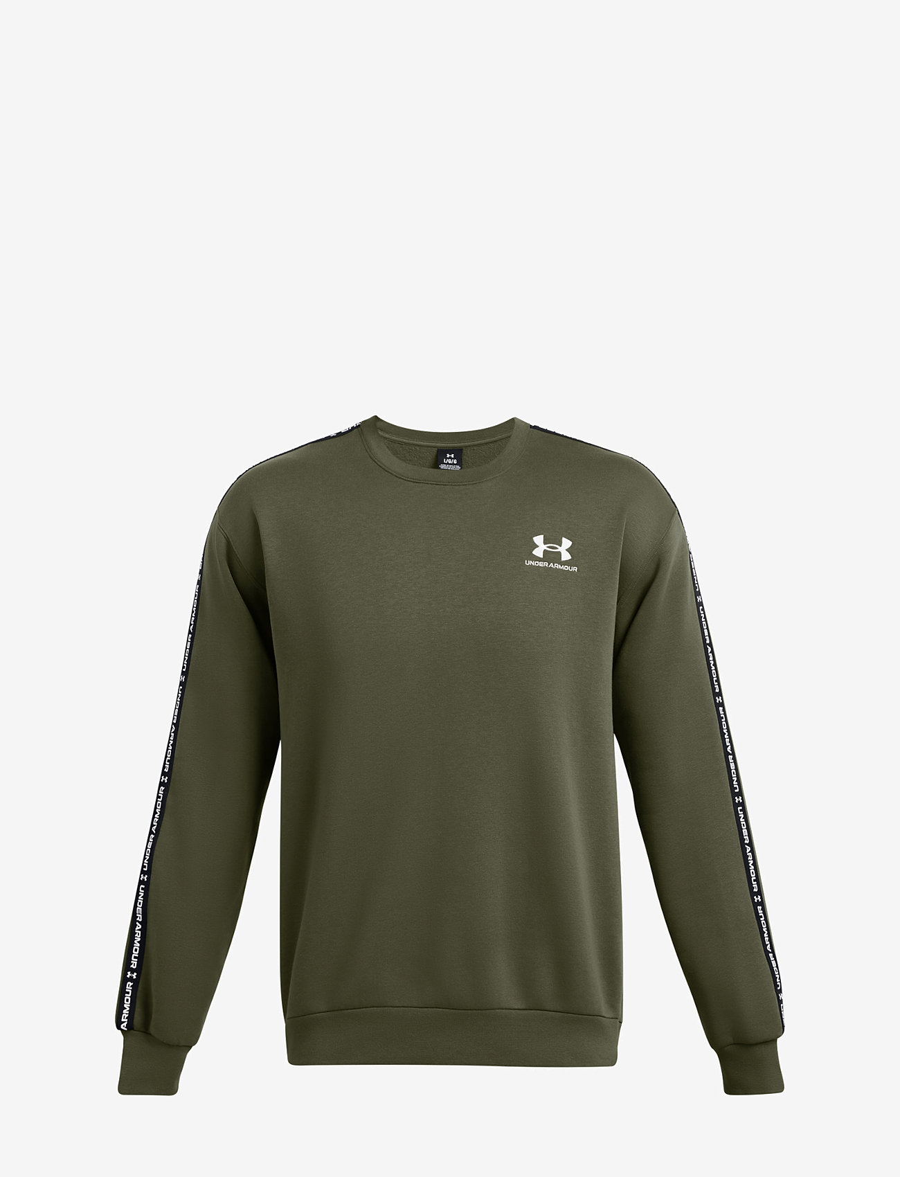 Under Armour - UA Icon Fleece Crew Taping - oberteile - marine od green - 1