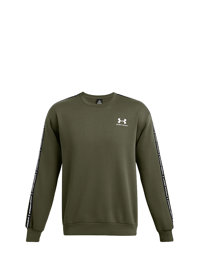 Under Armour - UA Icon Fleece Crew Taping - oberteile - marine od green - 1