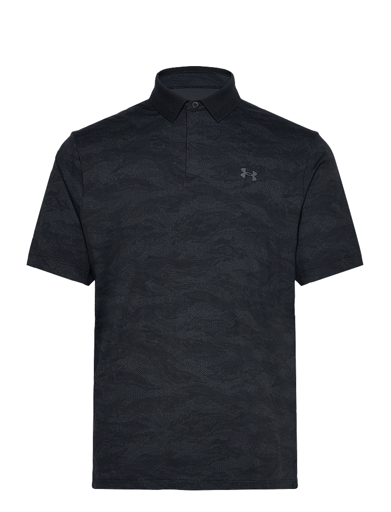 Under Armour - UA Drive Chill Printed Polo - oberteile & t-shirts - black - 1
