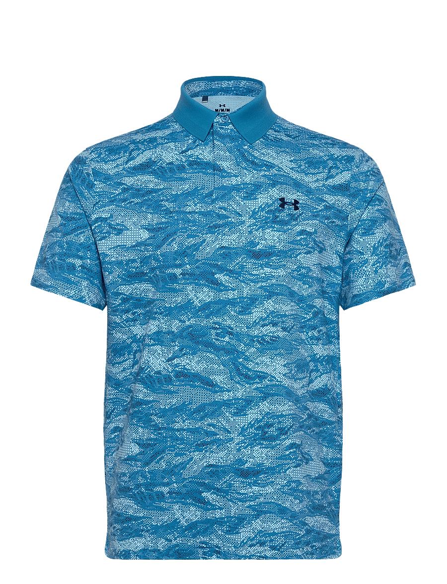 Under Armour - UA Drive Chill Printed Polo - ether blue - 1