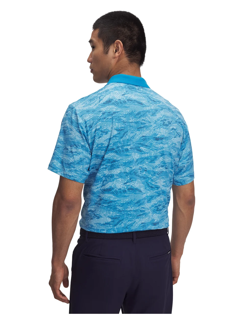 Under Armour - UA Drive Chill Printed Polo - oberteile & t-shirts - ether blue - 3