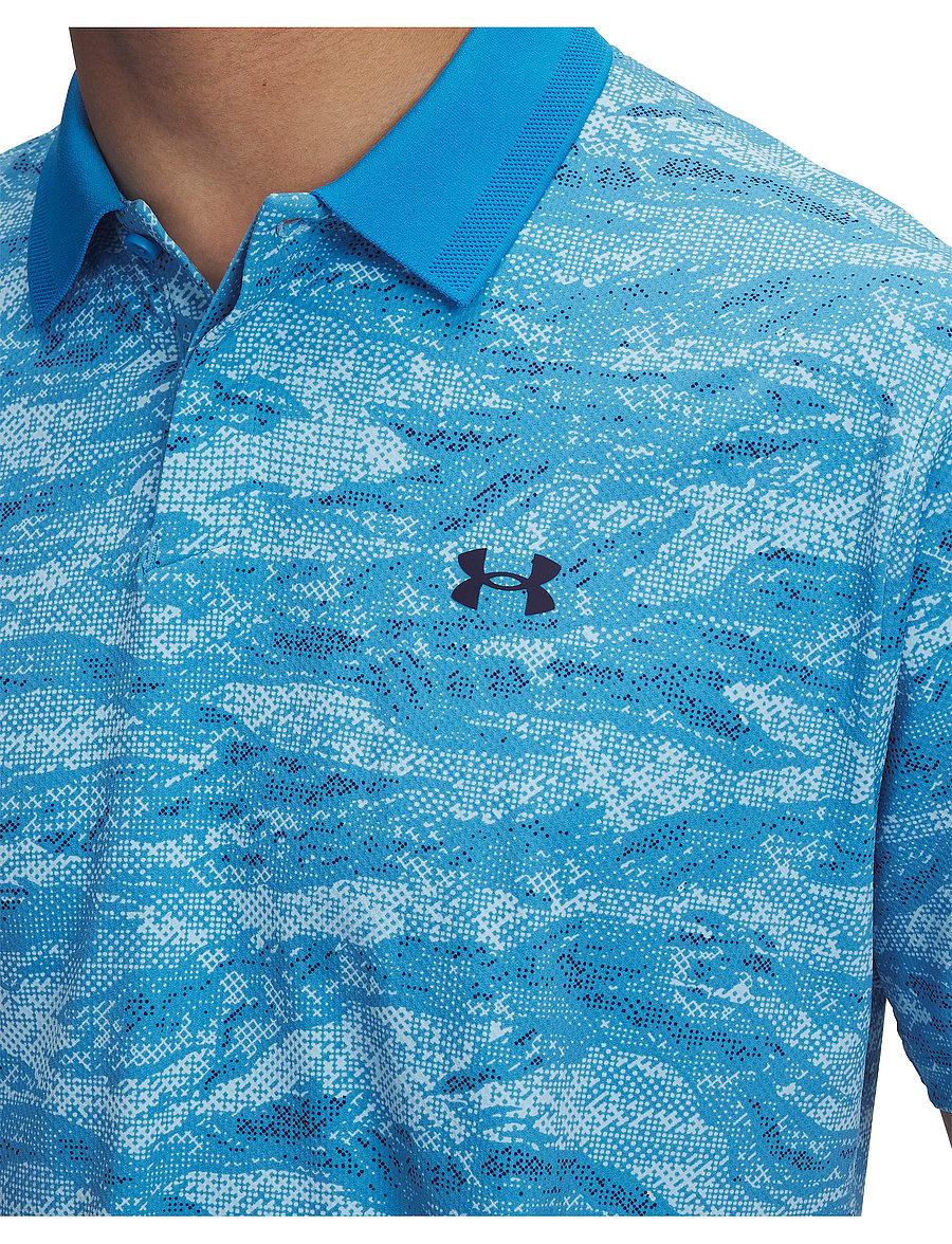 Under Armour - UA Drive Chill Printed Polo - ether blue - 4