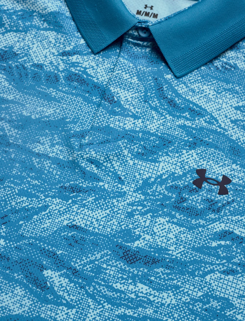 Under Armour - UA Drive Chill Printed Polo - oberteile & t-shirts - ether blue - 5