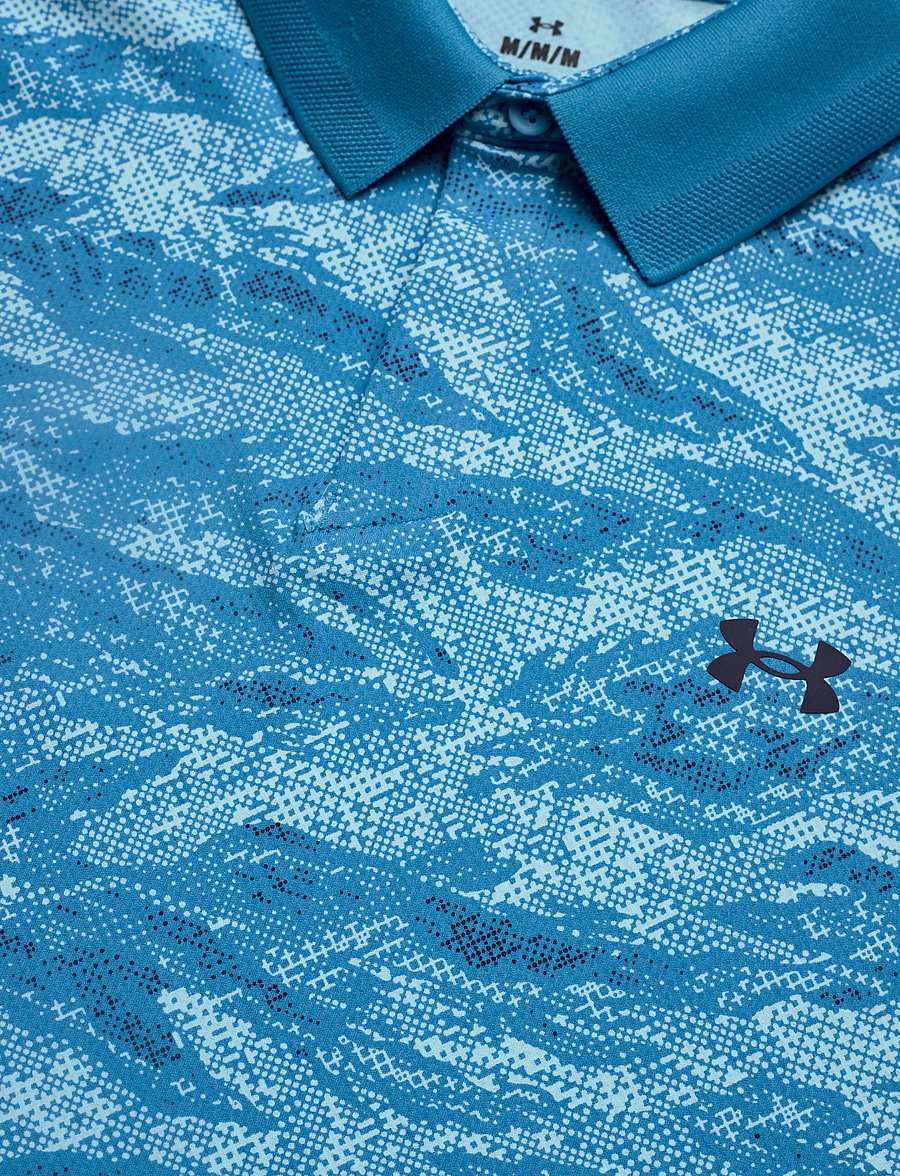Under Armour - UA Drive Chill Printed Polo - ether blue - 5