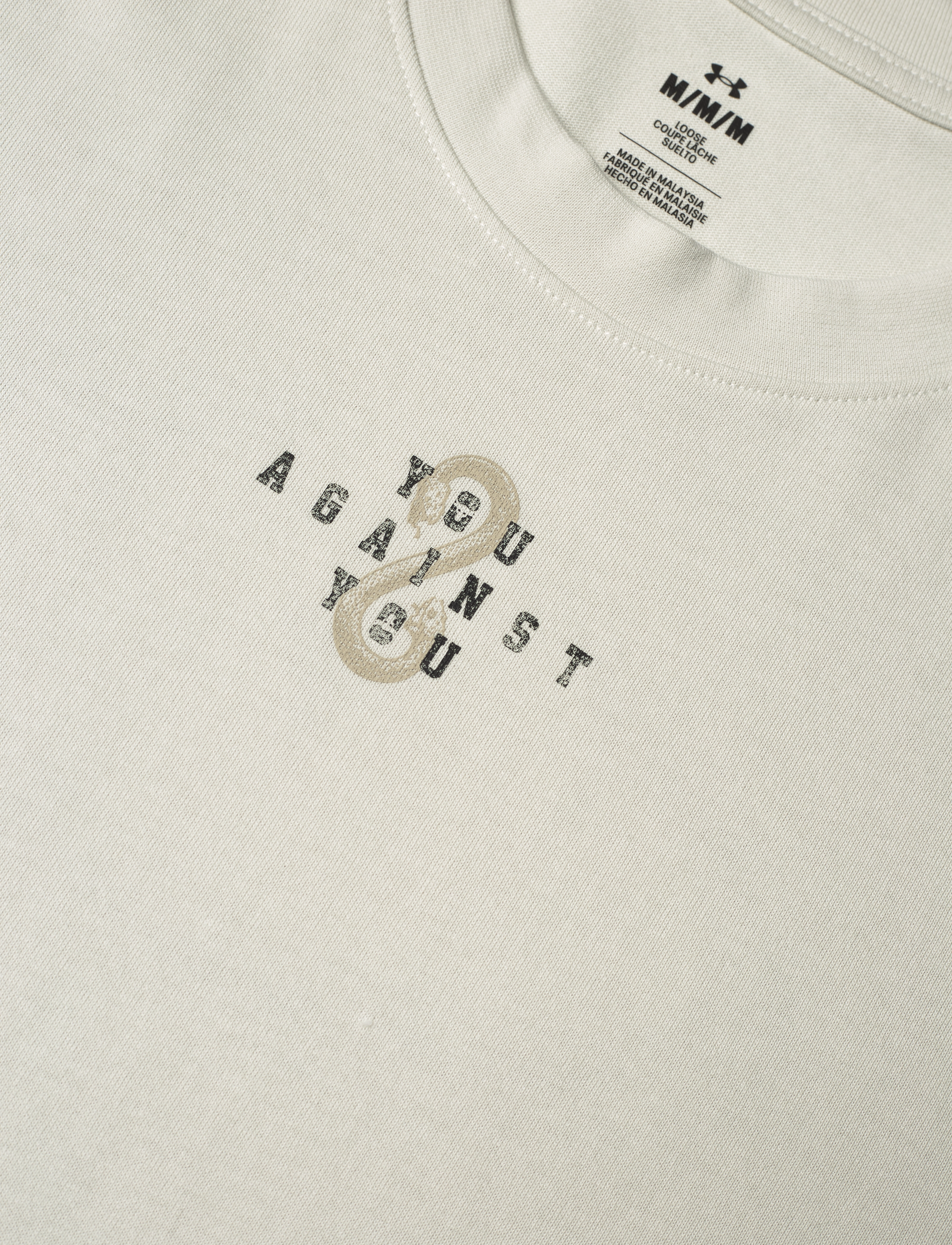 Under Armour - Pjt Rck Campus T - t-shirts - white clay - 5