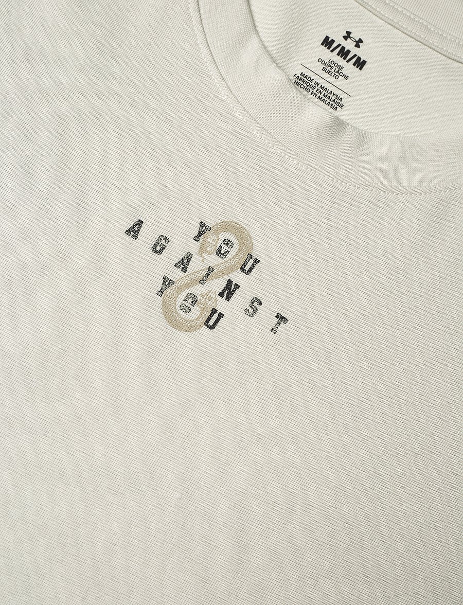 Under Armour - Pjt Rck Campus T - t-shirts - white clay - 5