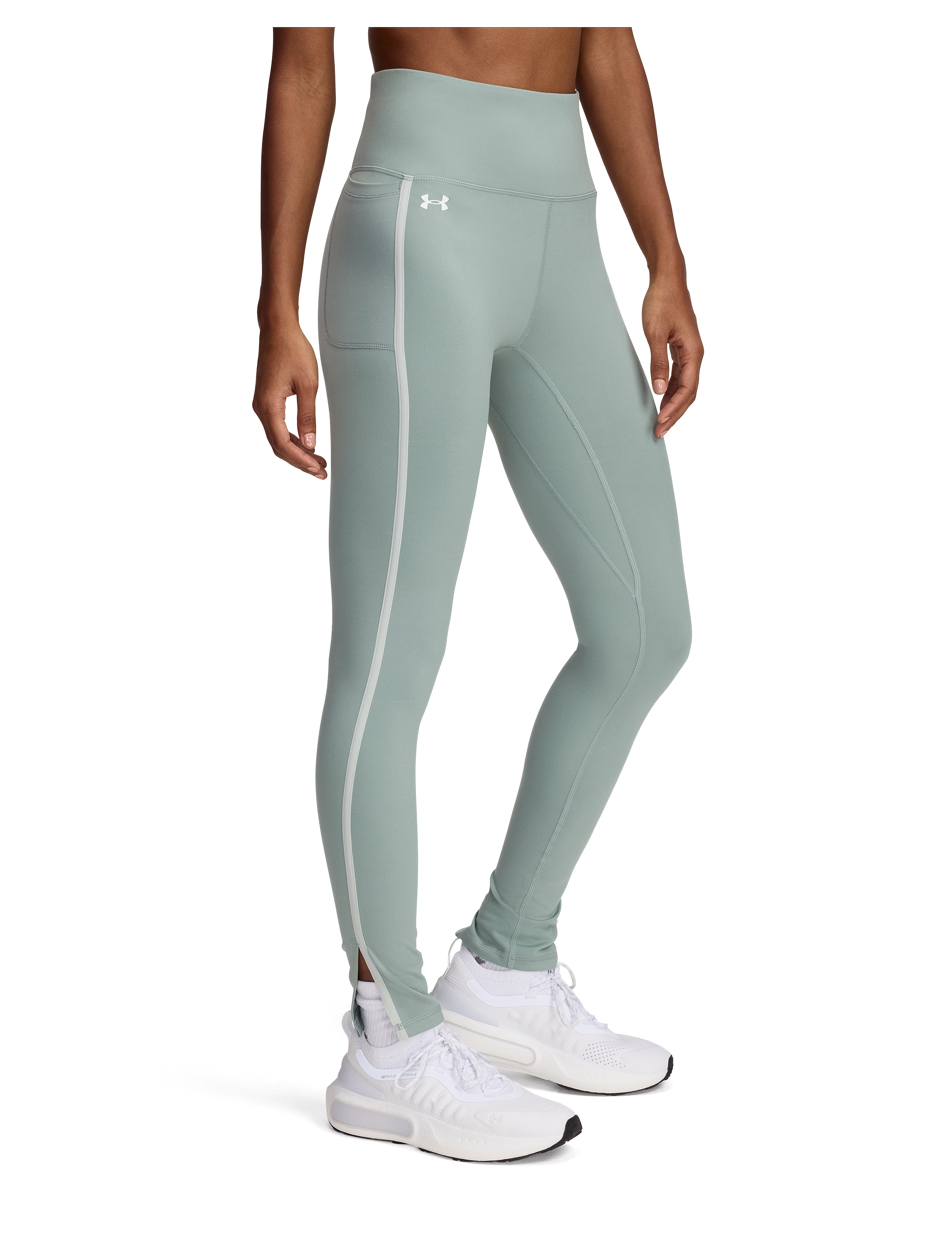 Under Armour Motion Piped Legging, XS, Sport Tights, Grün - Leggings, Frauen