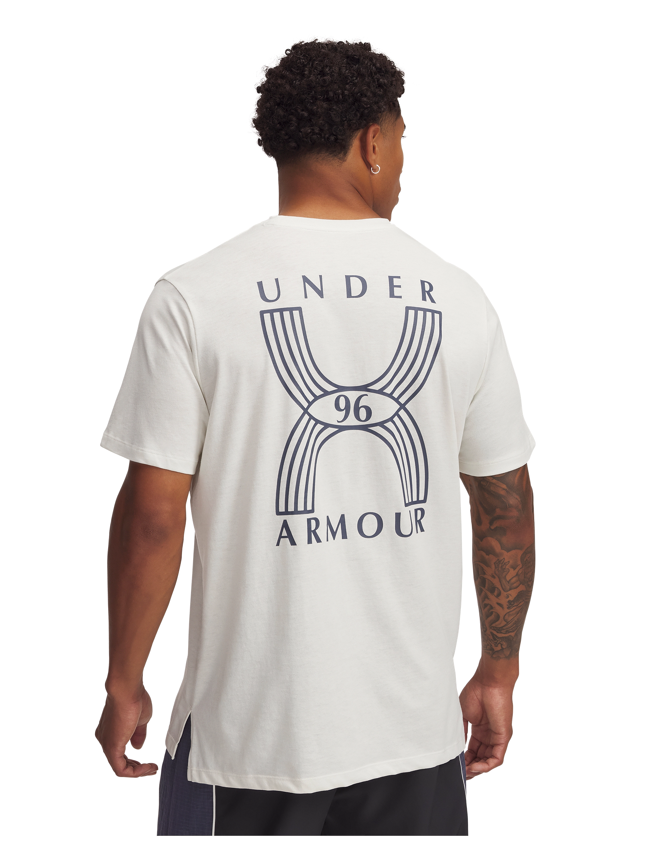 Under Armour - UA RUN 96 SHORTSLEEVE - t-shirts - white quartz - 3