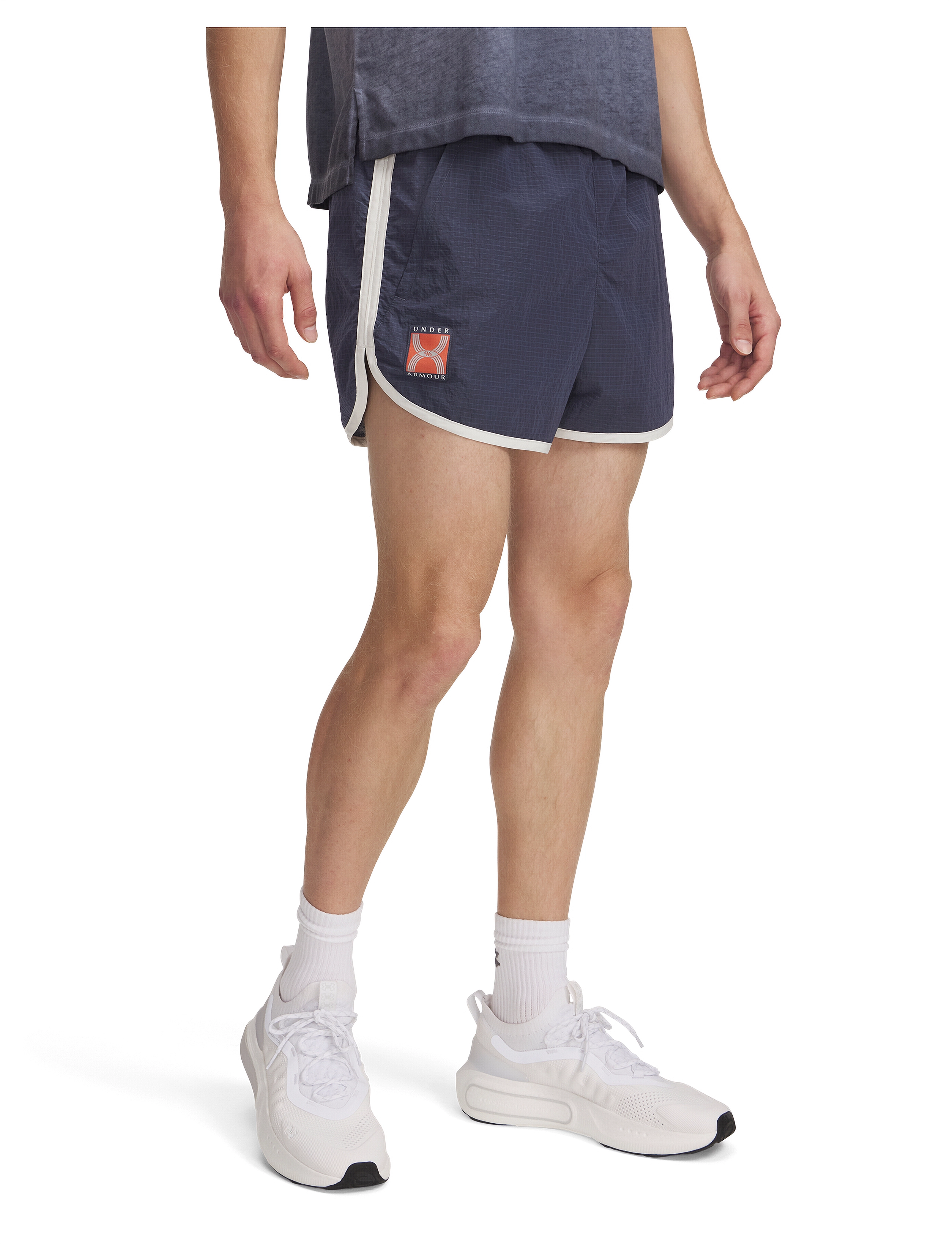 Under Armour - UA RUN 96 SHORTS - løpeshorts - downpour gray - 0