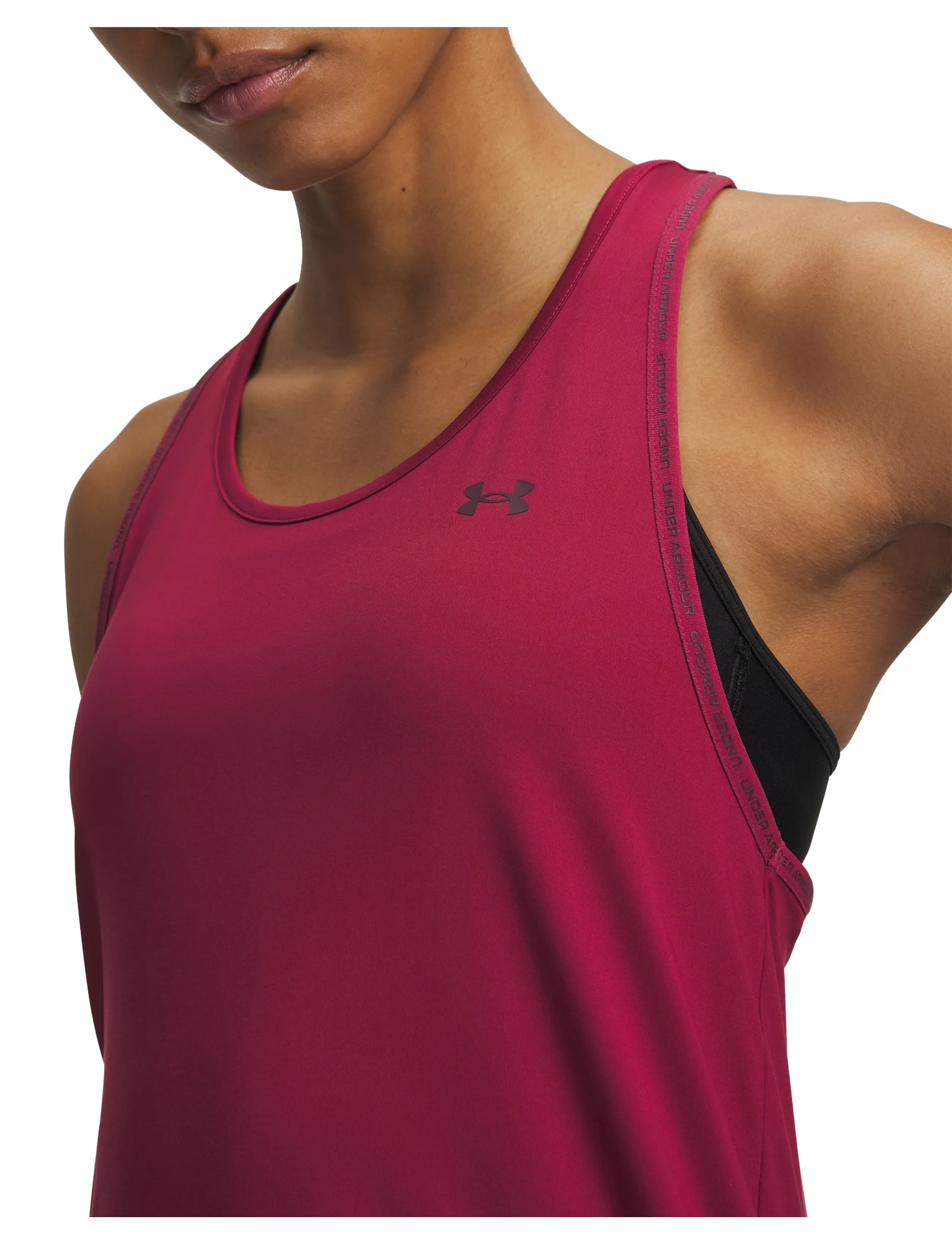 Under Armour - Tech Knockout Tank - tanktops - claret - 4