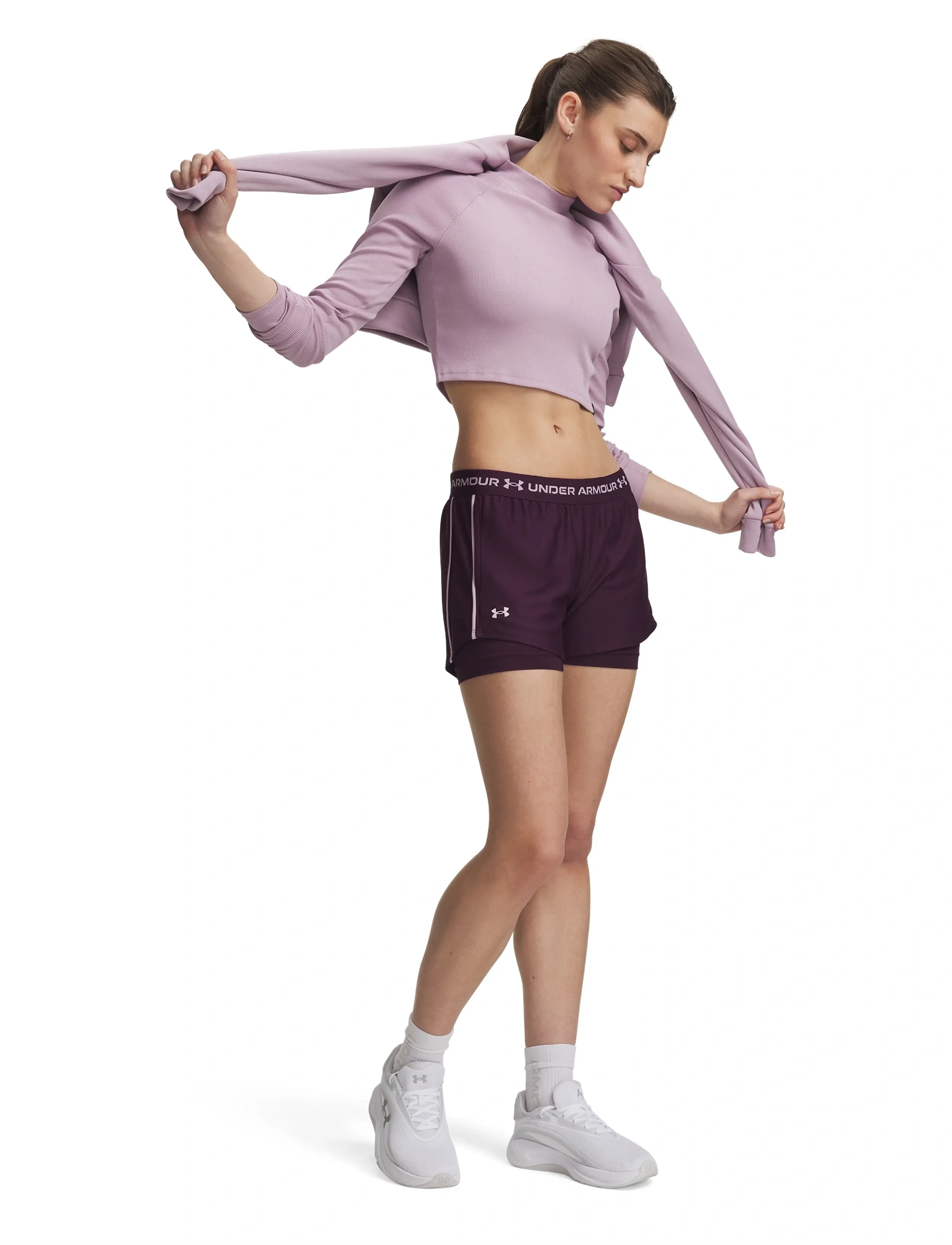 Under Armour - Tech Play Up 2in1 Shorts - training shorts - purple echo - 4