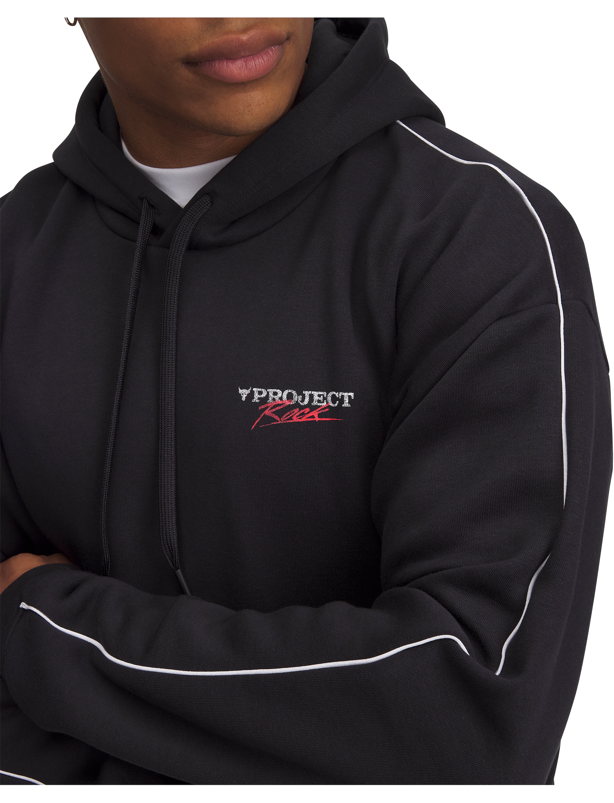 Under Armour - Pjt Rck Icon Fleece Hdy - overdeler - black - 4