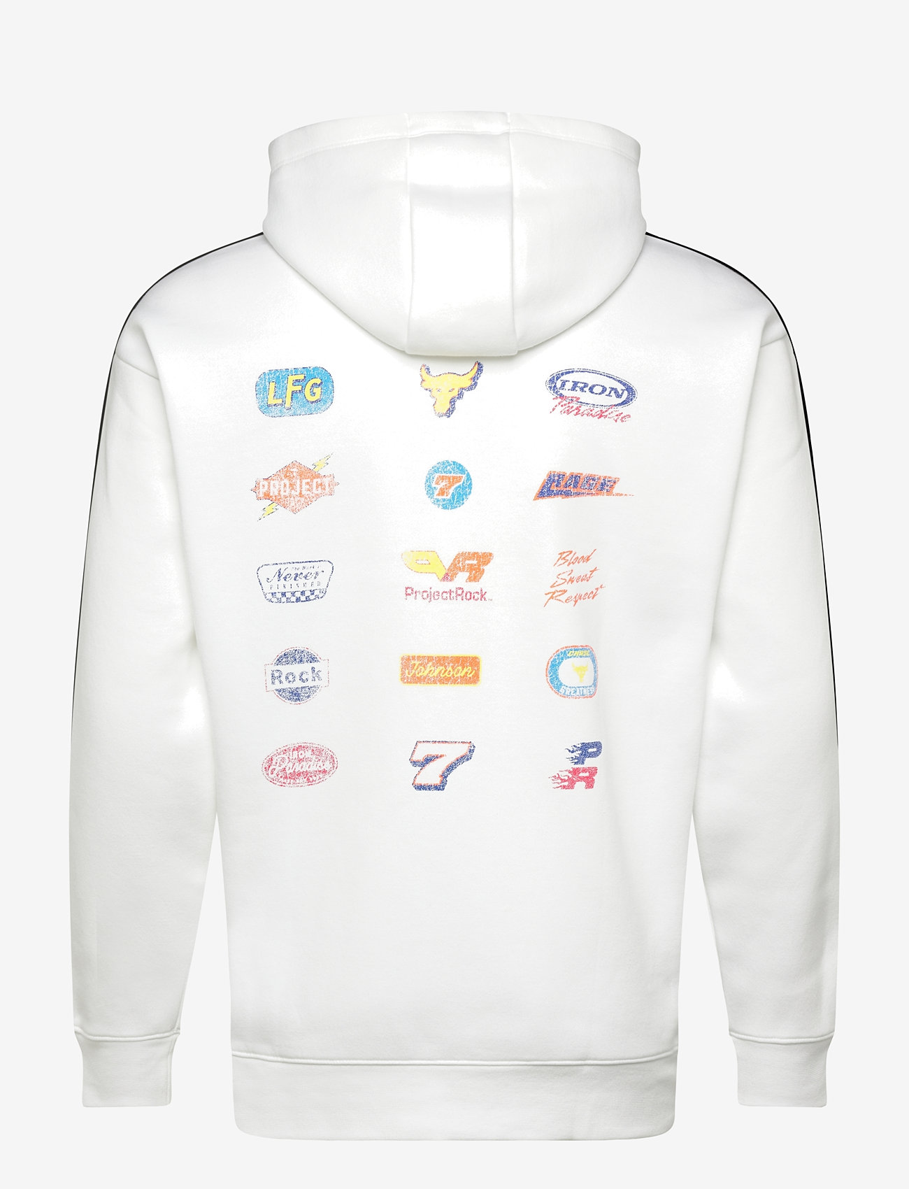 Under Armour - Pjt Rck Icon Fleece Hdy - overdele - white - 2