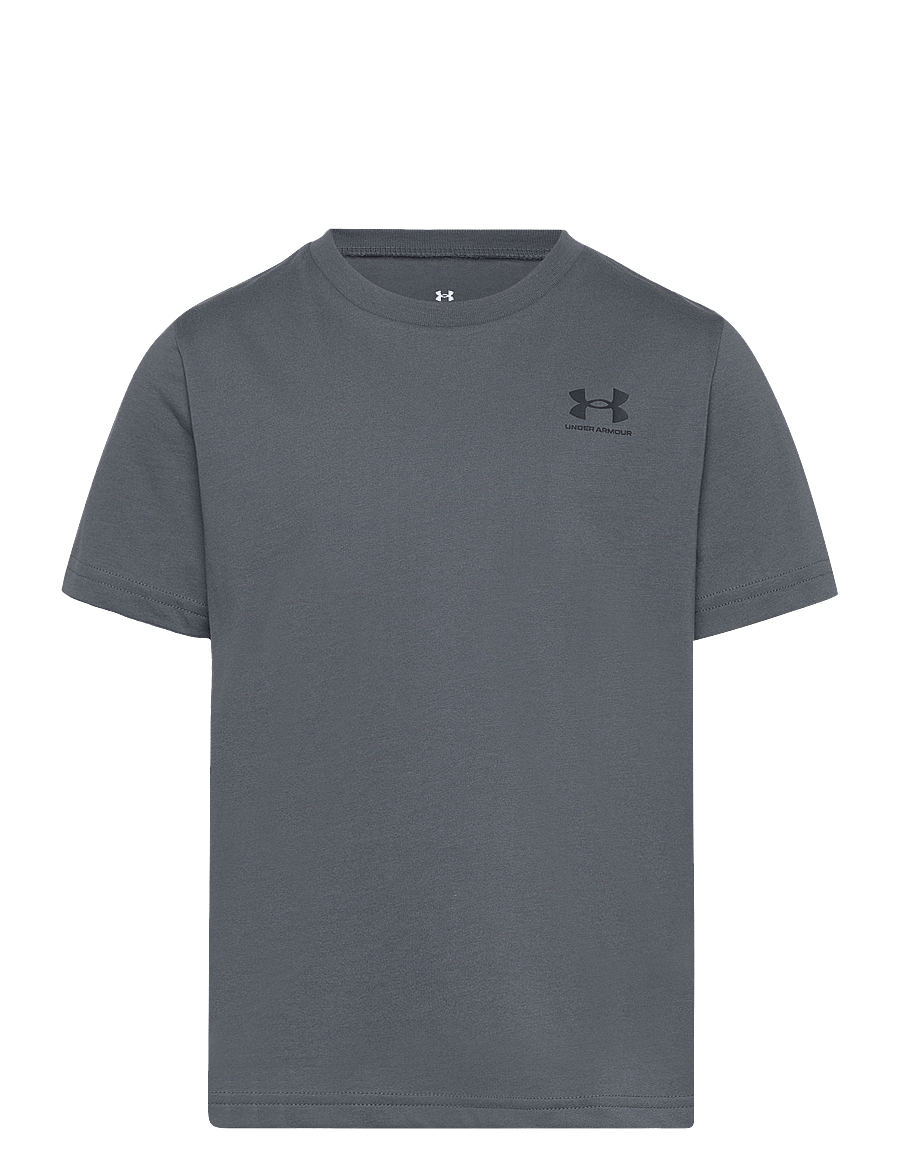 Under Armour - UA B SPORTSTYLE LC SS - lühikeste varrukatega t-särgid - pitch gray - 1