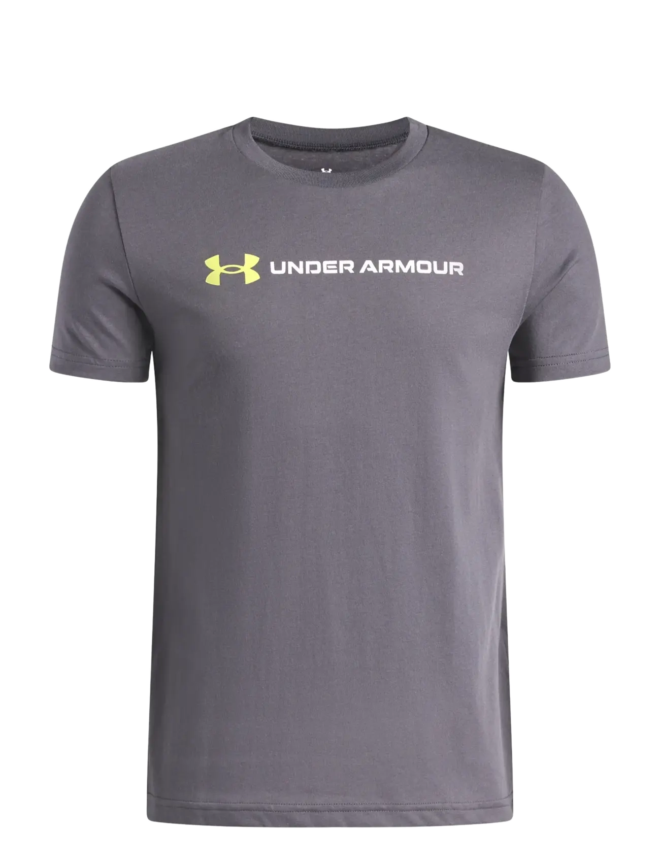 Under Armour UA B LOGO WORDMARK SS - Back to school - CASTLEROCK / grey