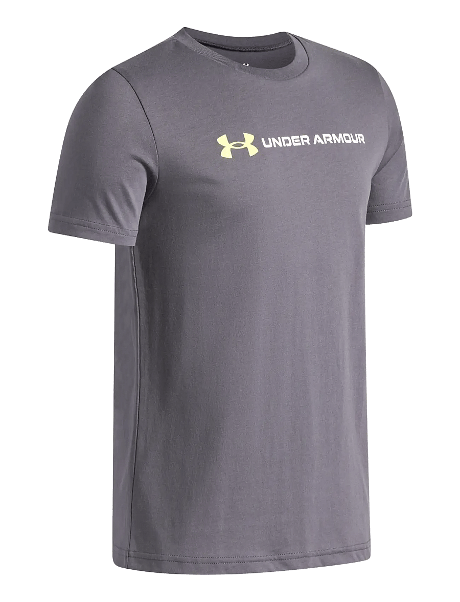 Under Armour - UA B LOGO WORDMARK SS - castlerock - 2