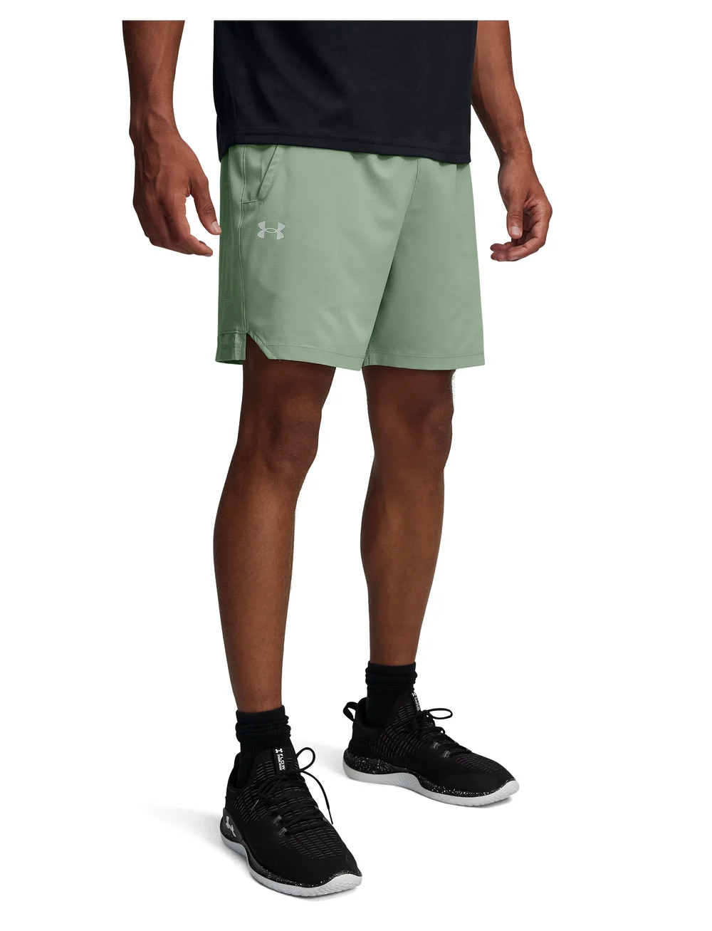 Under Armour - Vanish Woven 6in Graphic Sts - trainingsshorts - silica green - 0