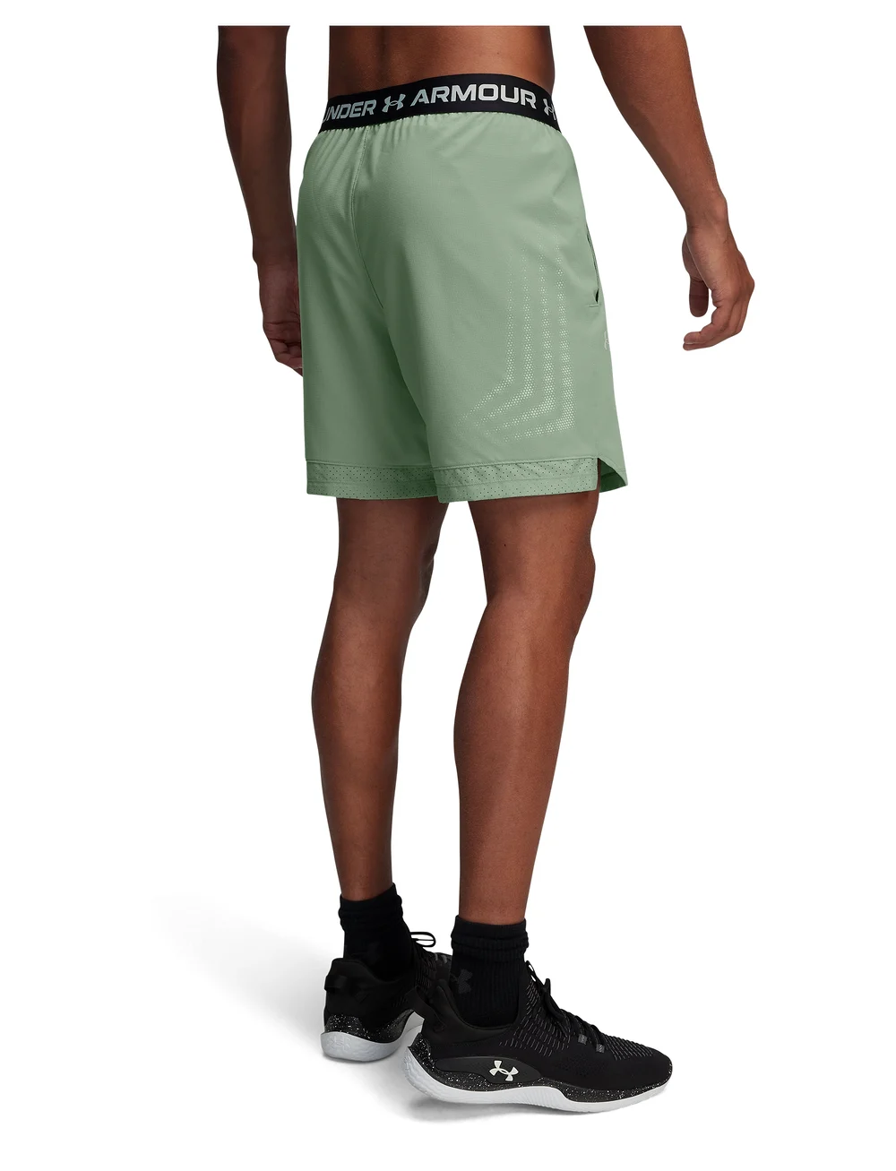 Under Armour - Vanish Woven 6in Graphic Sts - trainingsshorts - silica green - 3