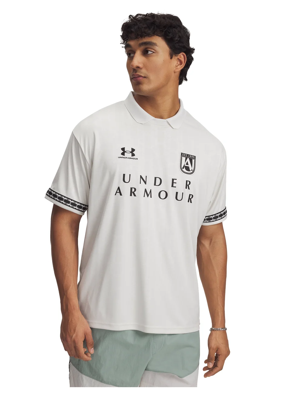 Under Armour - M's 96 Terrace Jsy SS - t-shirts - summit white - 0