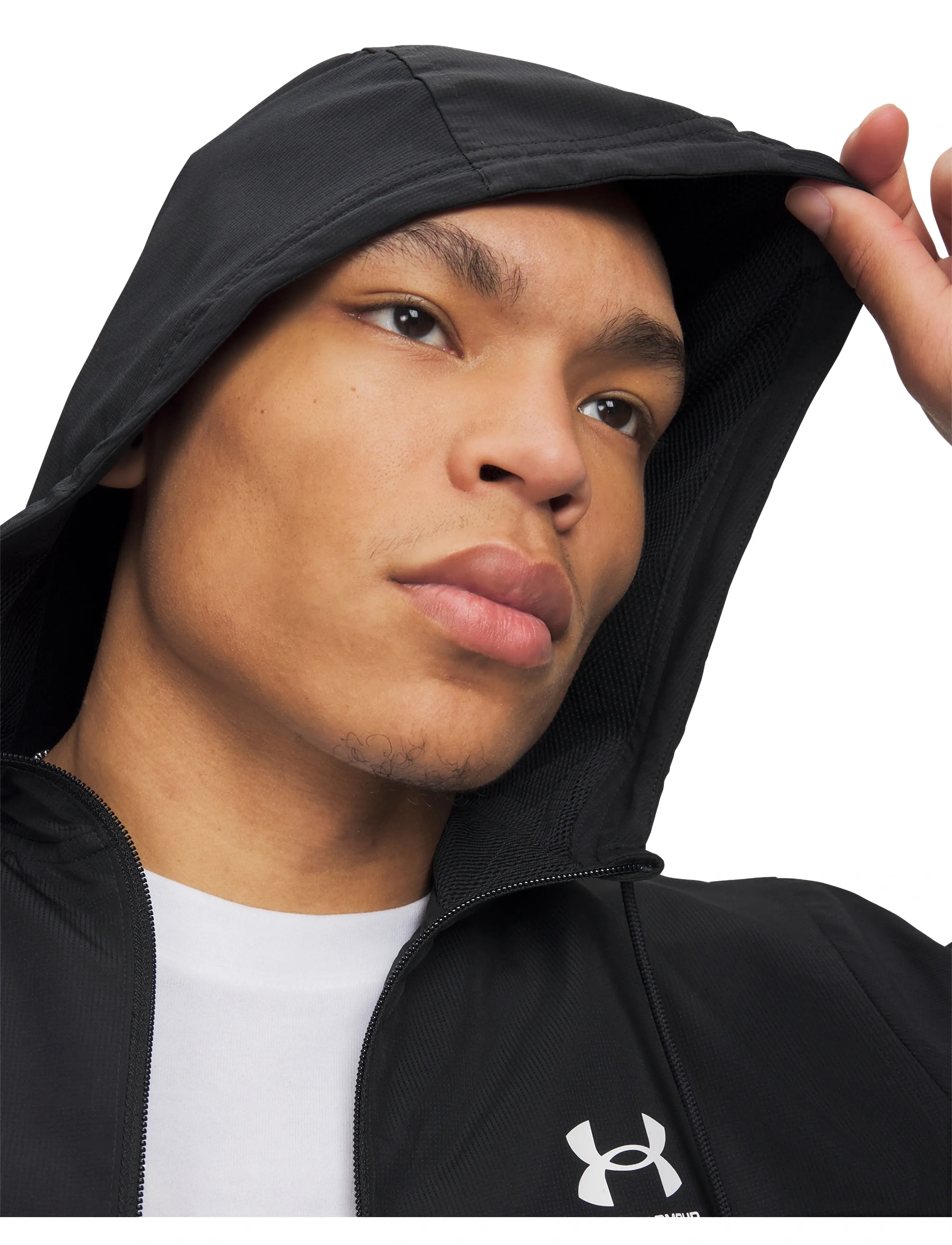 Under Armour - UA Rival Wvn Windbreaker - sportjackor - black - 2