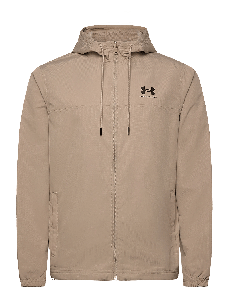 Under Armour - UA Rival Wvn Windbreaker - sportjackor - city khaki - 1