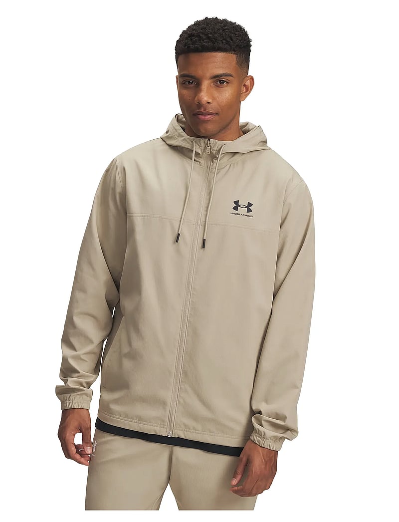 Under Armour - UA Rival Wvn Windbreaker - sportjackor - city khaki - 0