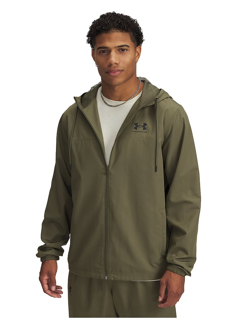 Under Armour - UA Rival Wvn Windbreaker - sportjackor - marine od green - 0