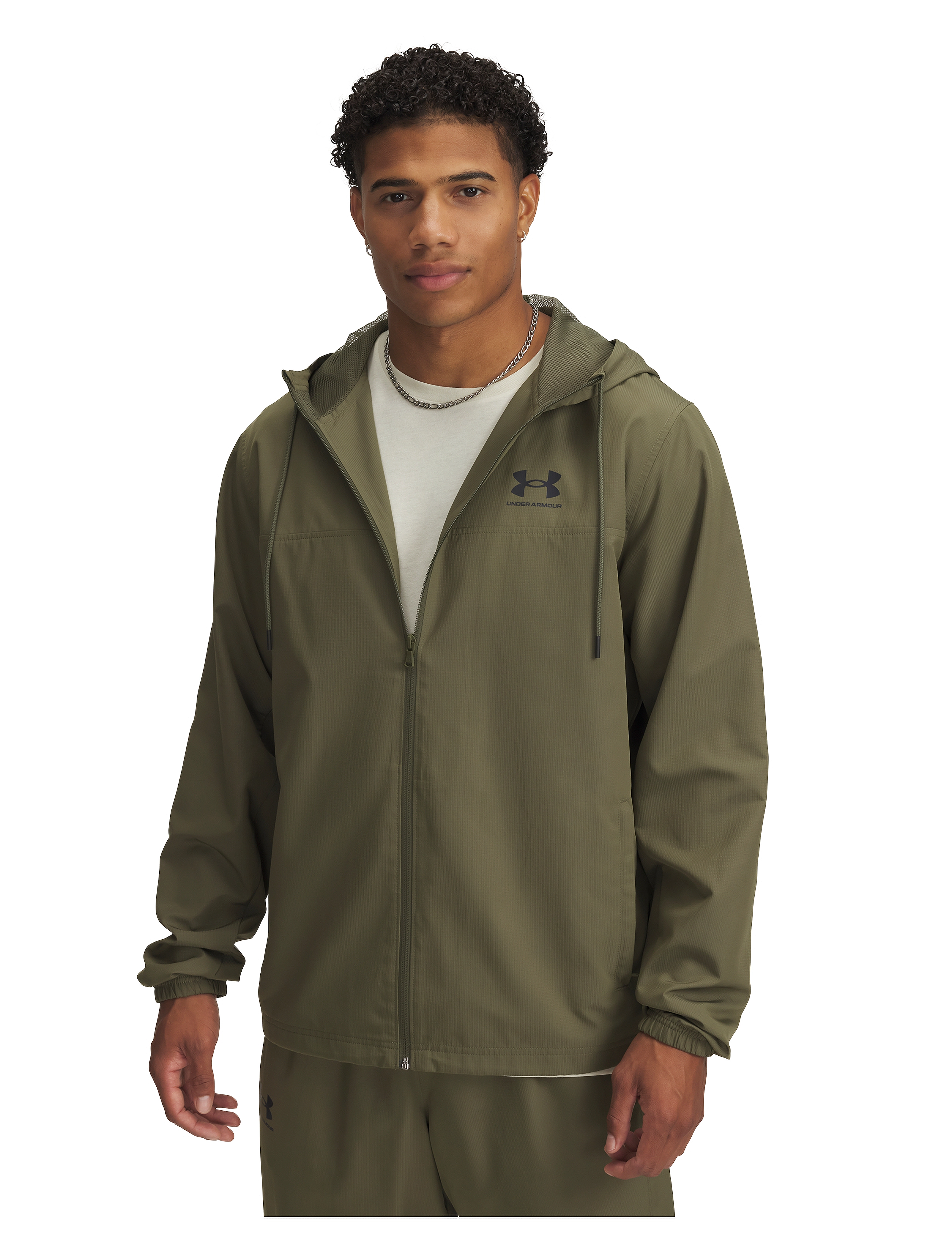 Under Armour - UA Rival Wvn Windbreaker - sports jackets - marine od green - 0