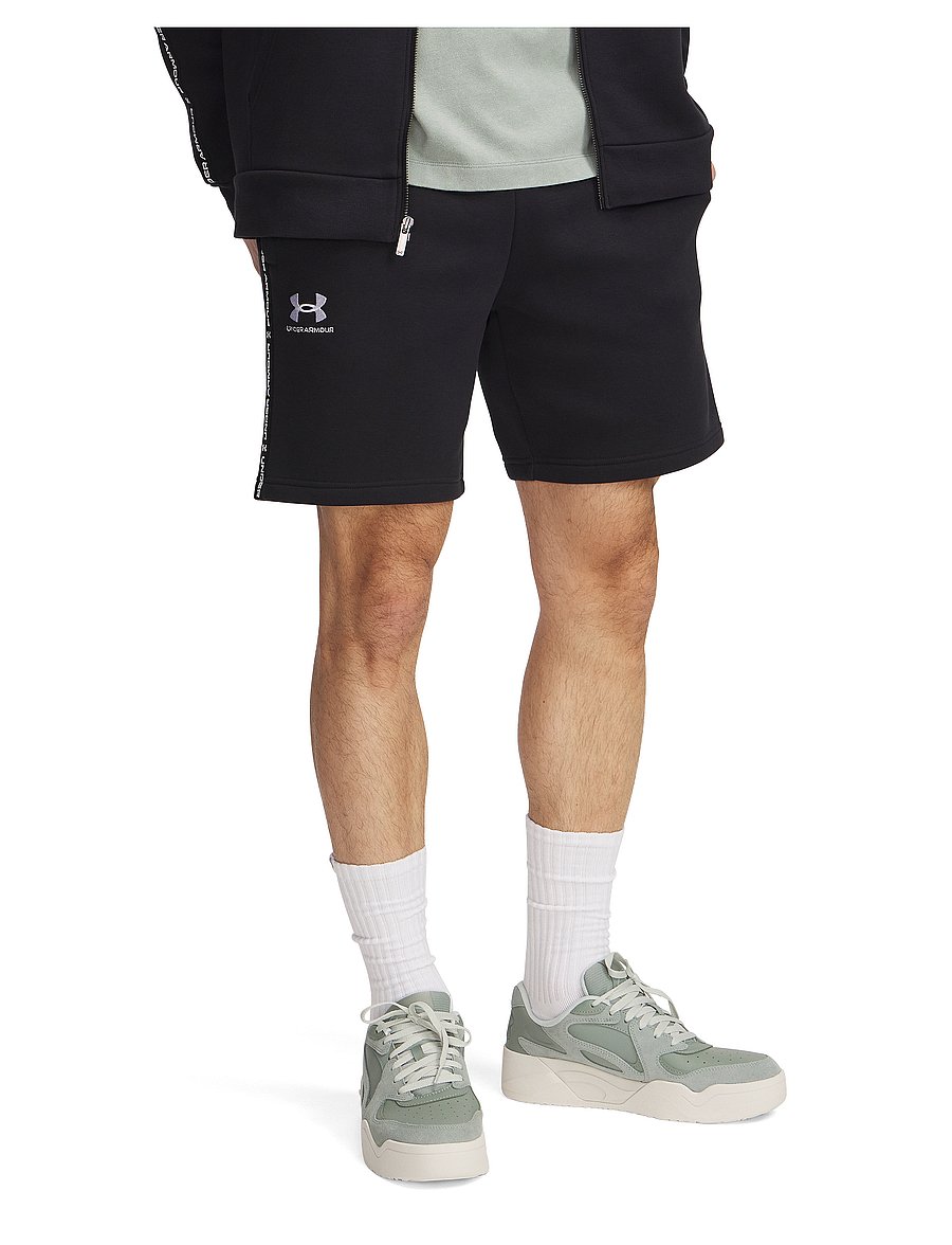 Under Armour - UA Icon Fleece Short Taping - püksid - black - 0