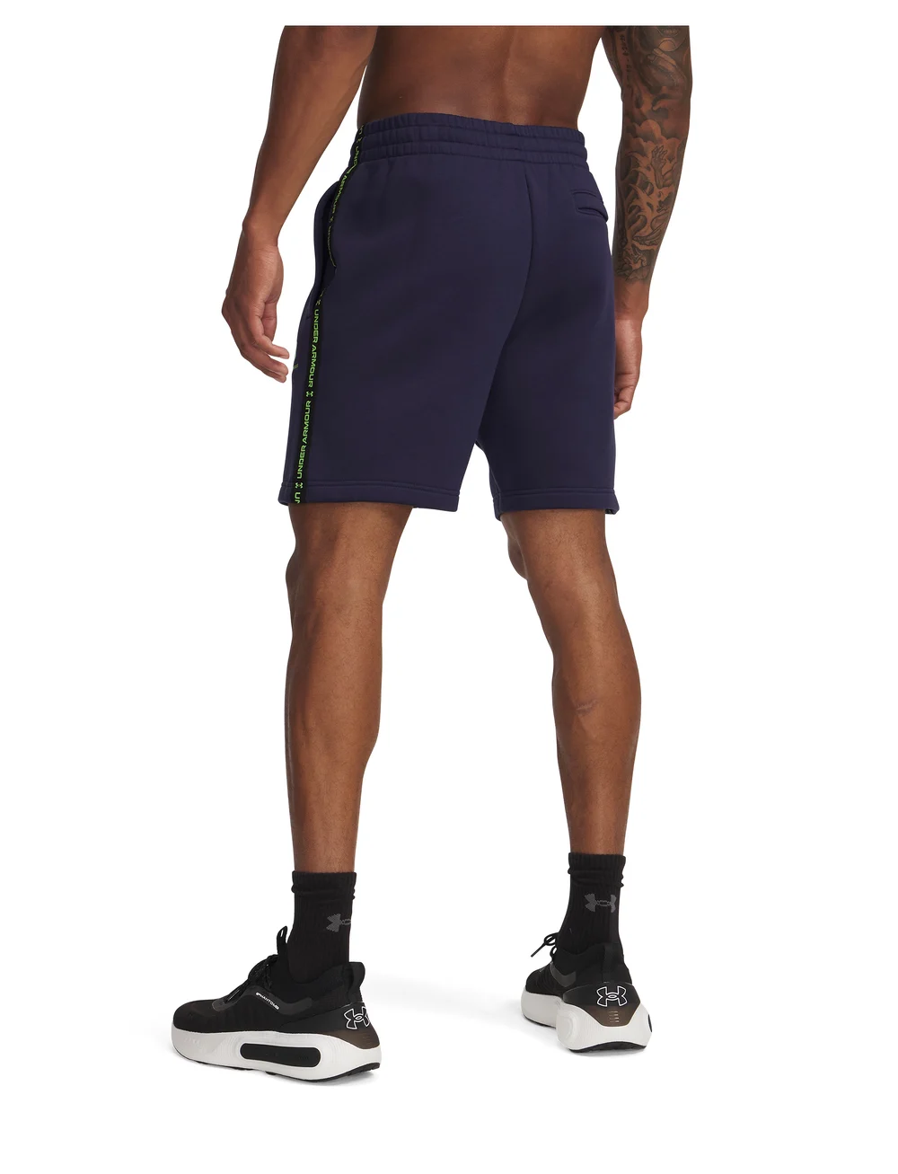 Under Armour - UA Icon Fleece Short Taping - korte broek - midnight navy - 5