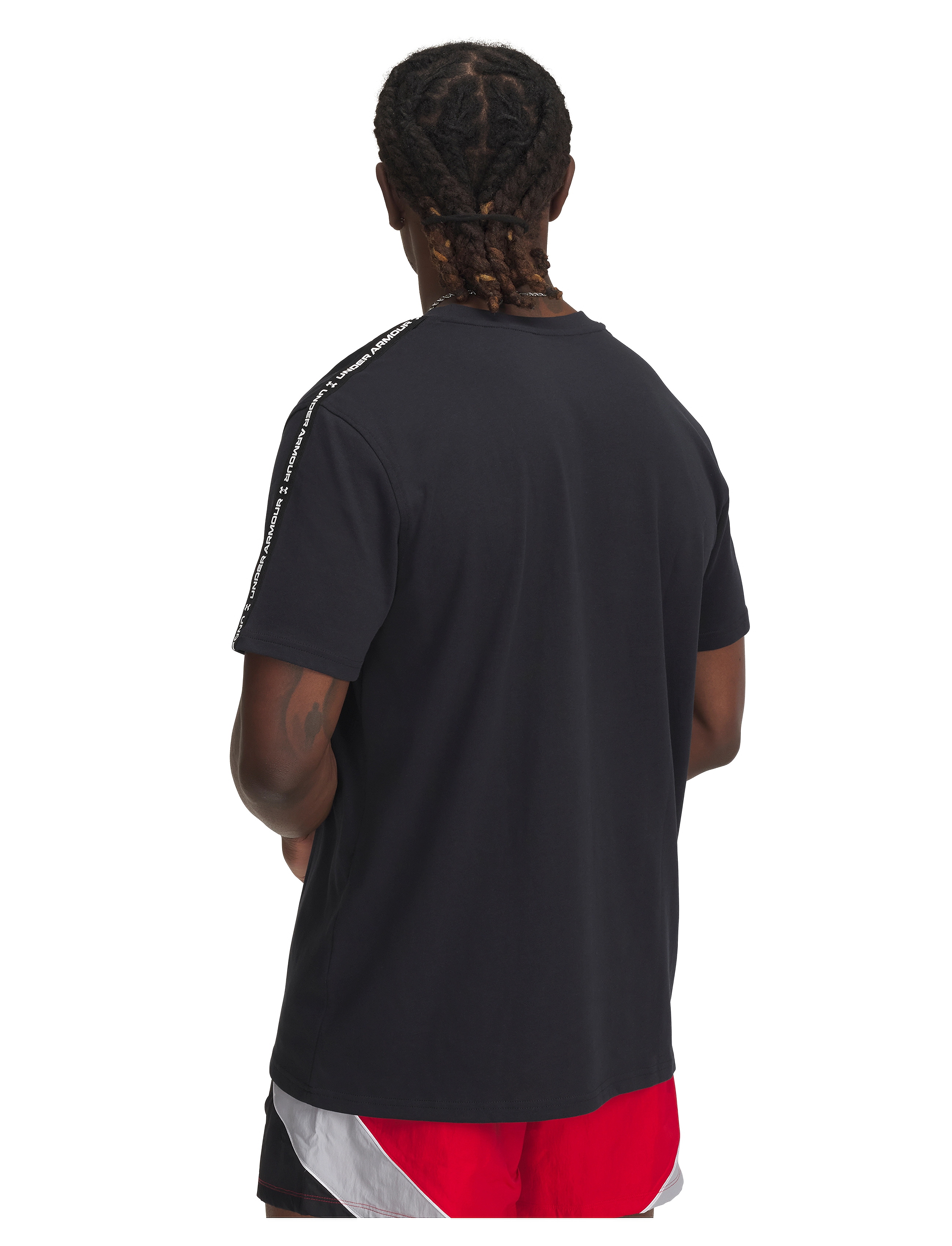 Under Armour - UA Icon HWT Tee Taping - oberteile & t-shirts - black - 3