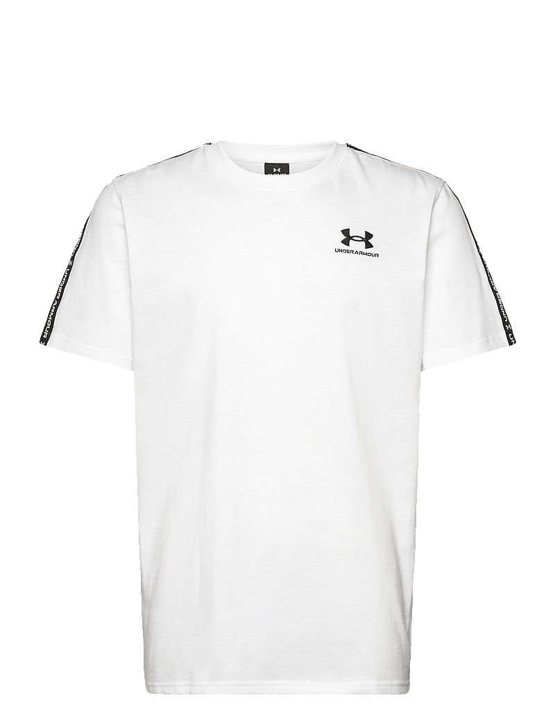 Under Armour - UA Icon HWT Tee Taping - oberteile & t-shirts - white - 1